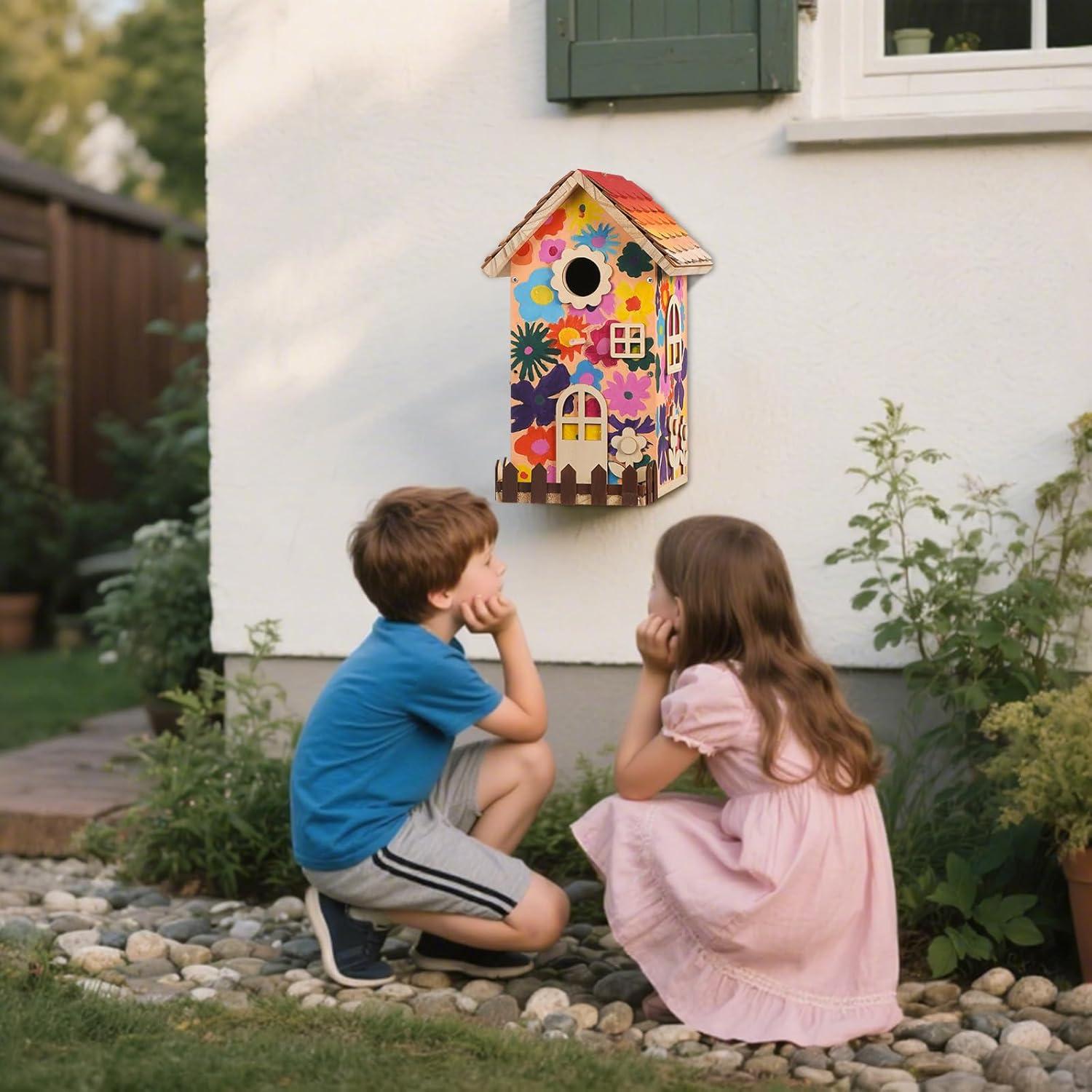 Kit Casa para Aves de Madera JAZUIHA - DIY para Adultos