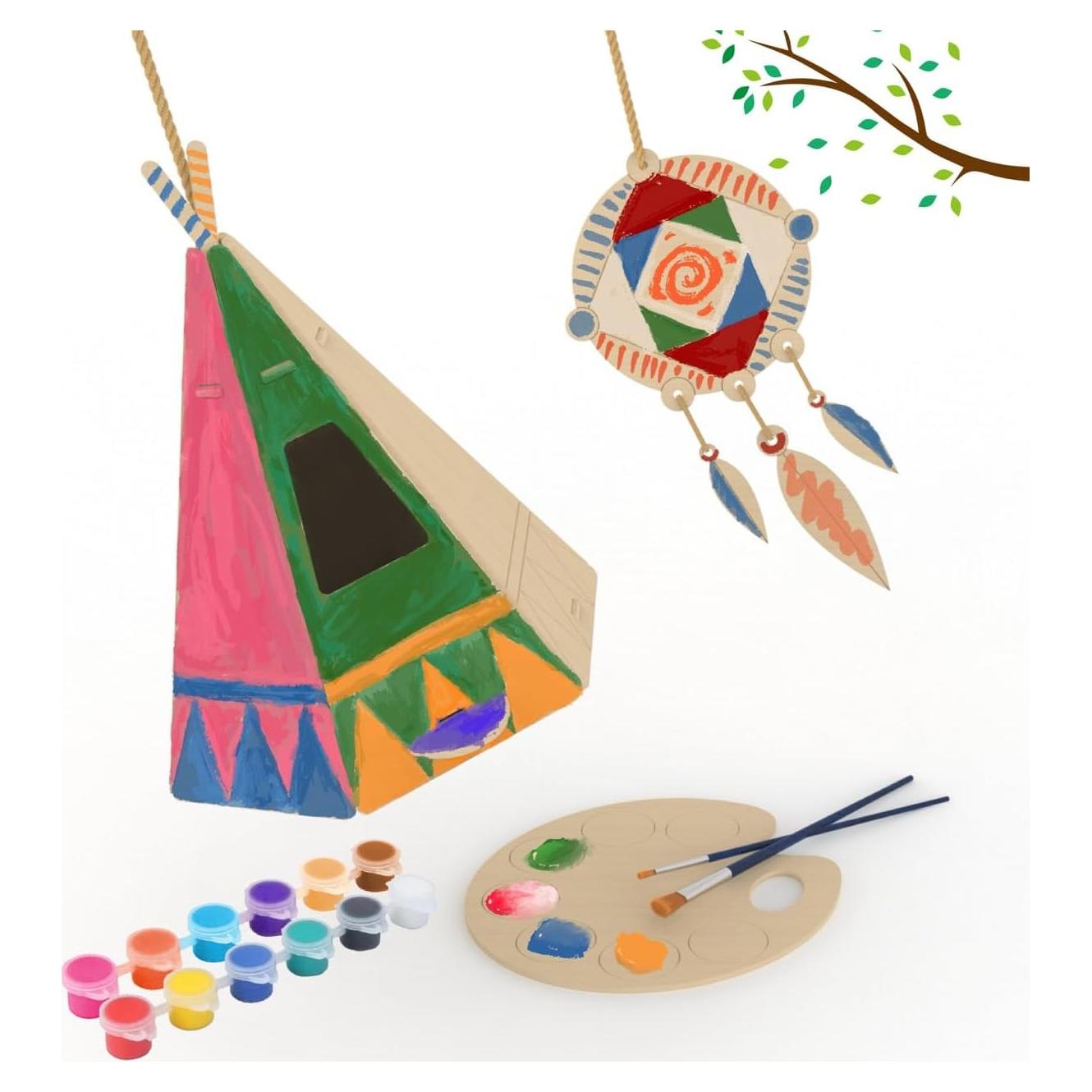 Kit de Pintura Casa de Pájaros Nonotree 20.32 cm DIY Niños