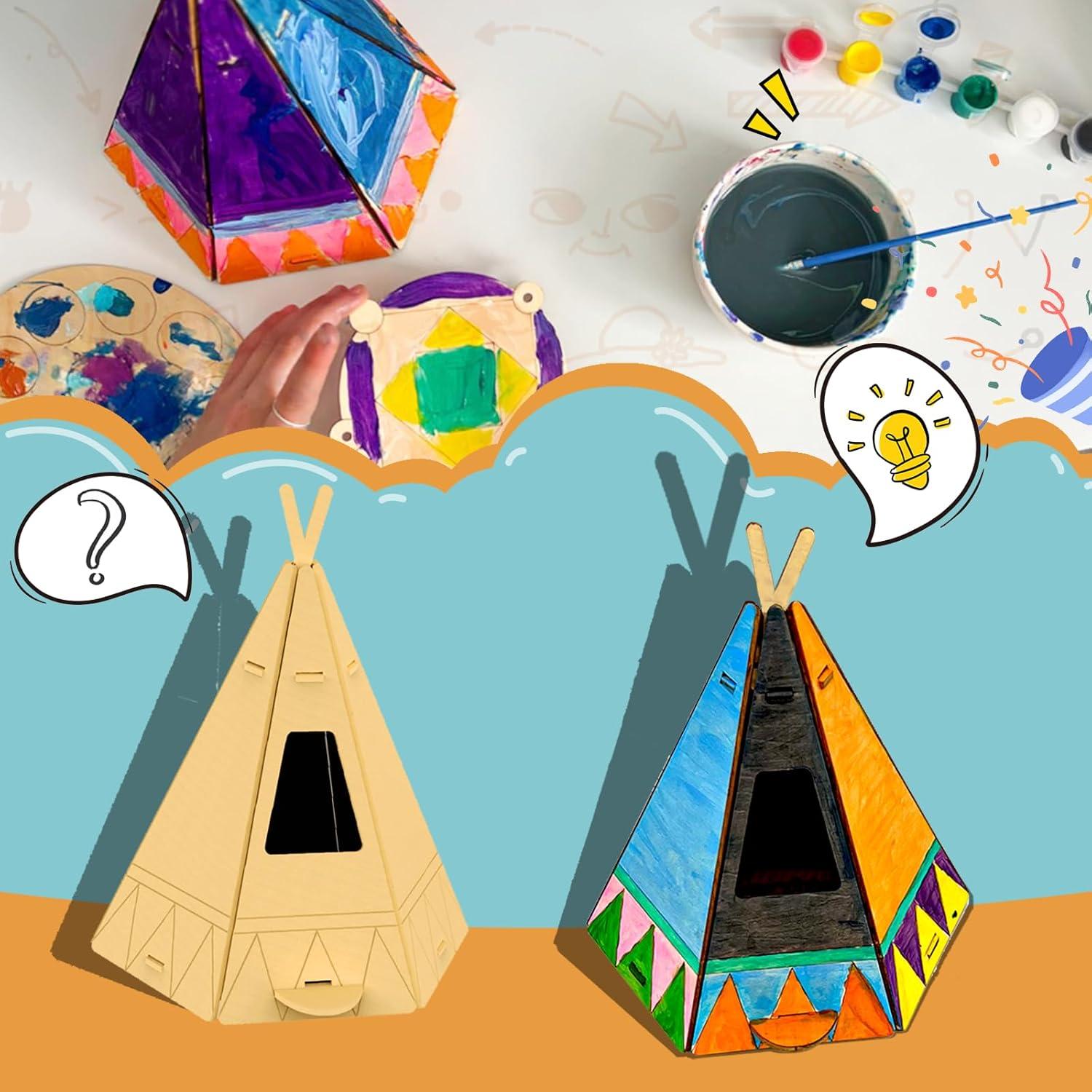 Kit de Pintura Casa de Pájaros Nonotree 20.32 cm DIY Niños