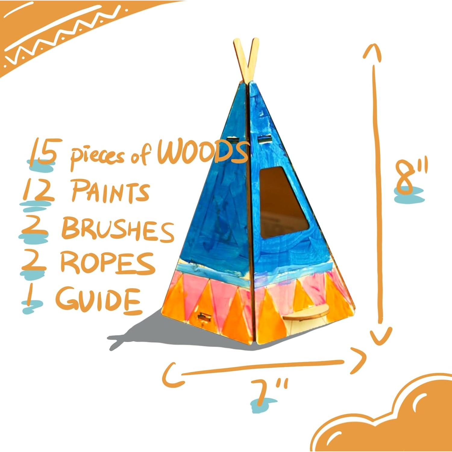 Kit de Pintura Casa de Pájaros Nonotree 20.32 cm DIY Niños