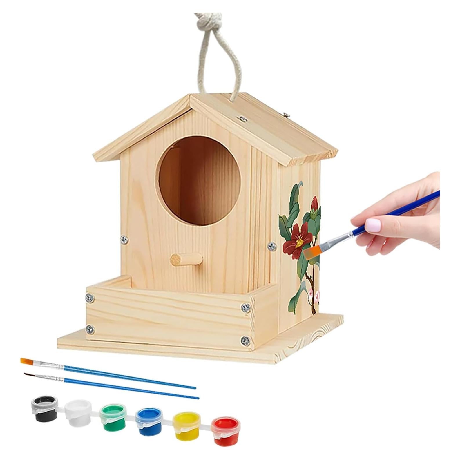 Kit Casa de Aves de Madera DecorDudz - Manualidades 16.5cm
