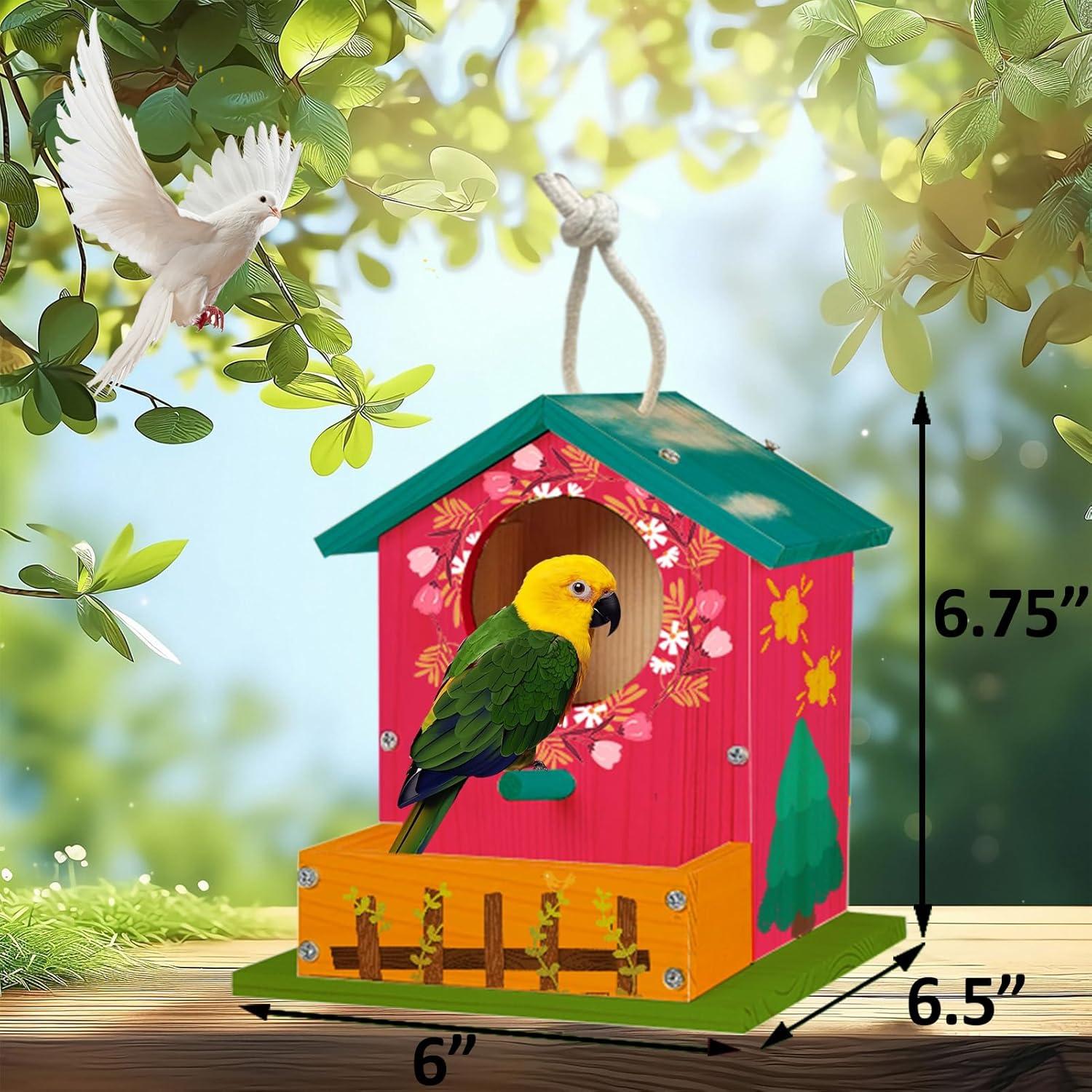 Kit Casa de Aves de Madera DecorDudz - Manualidades 16.5cm