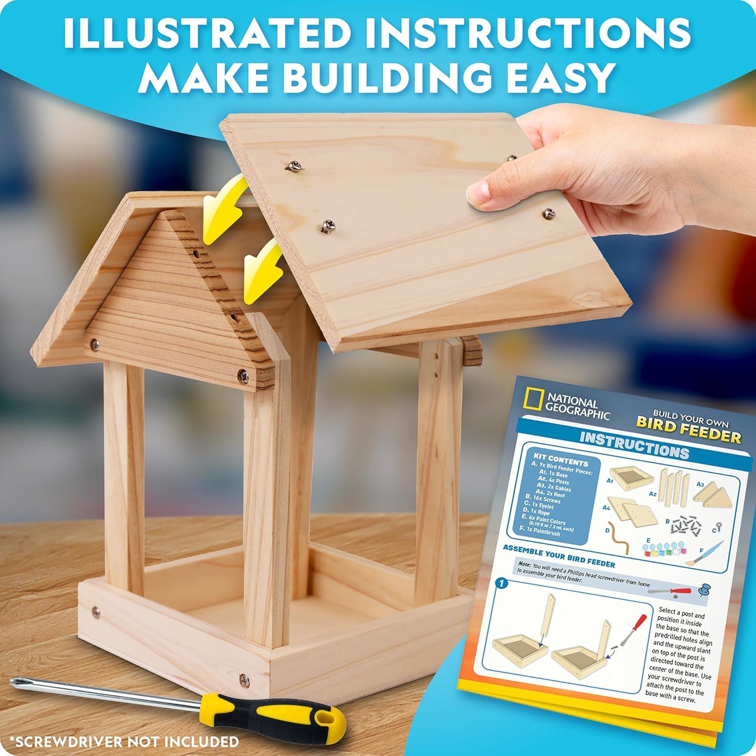 Kit de Alimentador de Aves DIY Blue Marble - Manualidad para Niños