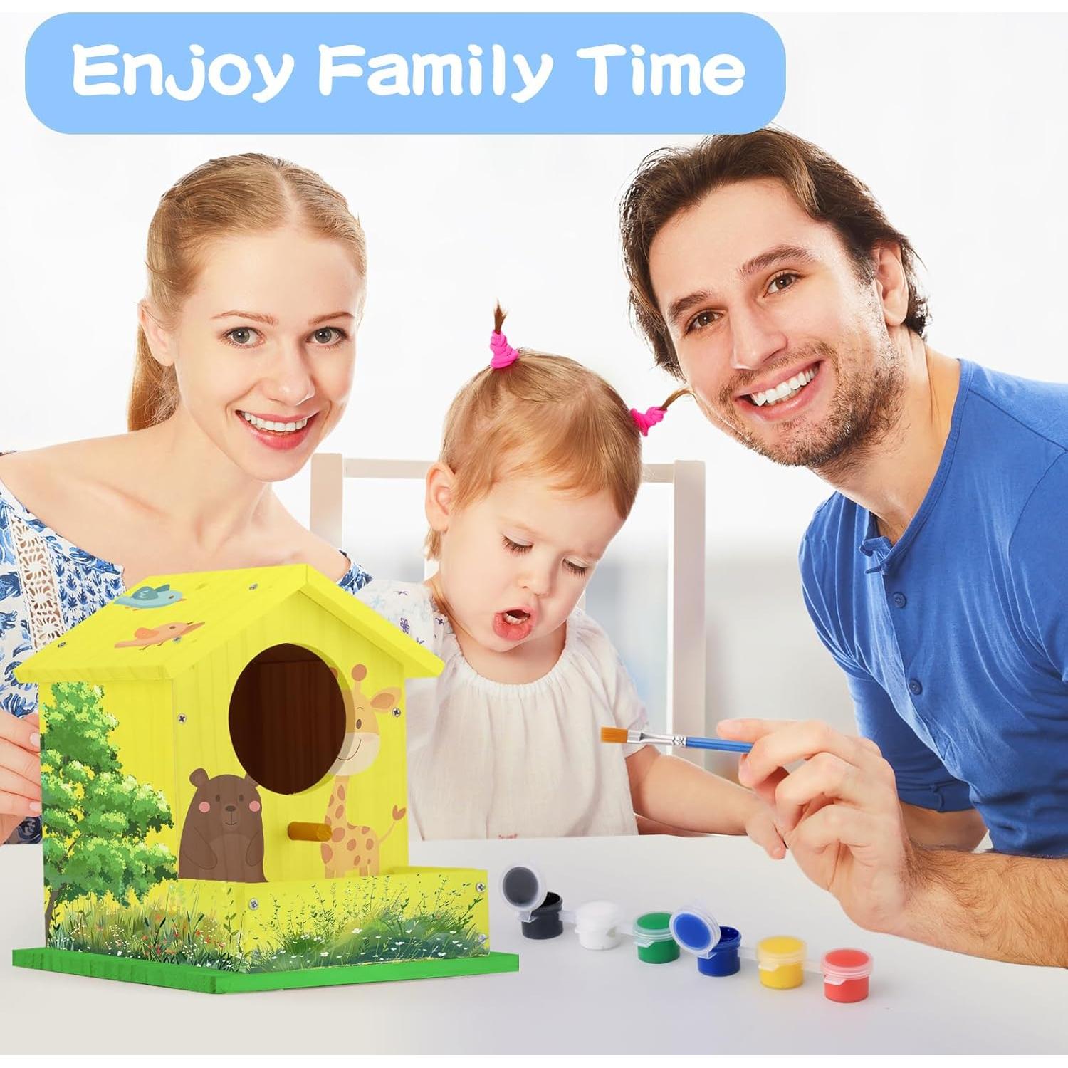 Kit Casa para Aves DIY ROKENPOY - 4 Paquetes de Madera