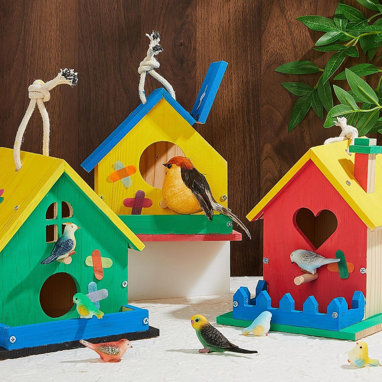 Kit de Casa para Aves de Madera Juexica 4 Piezas DIY