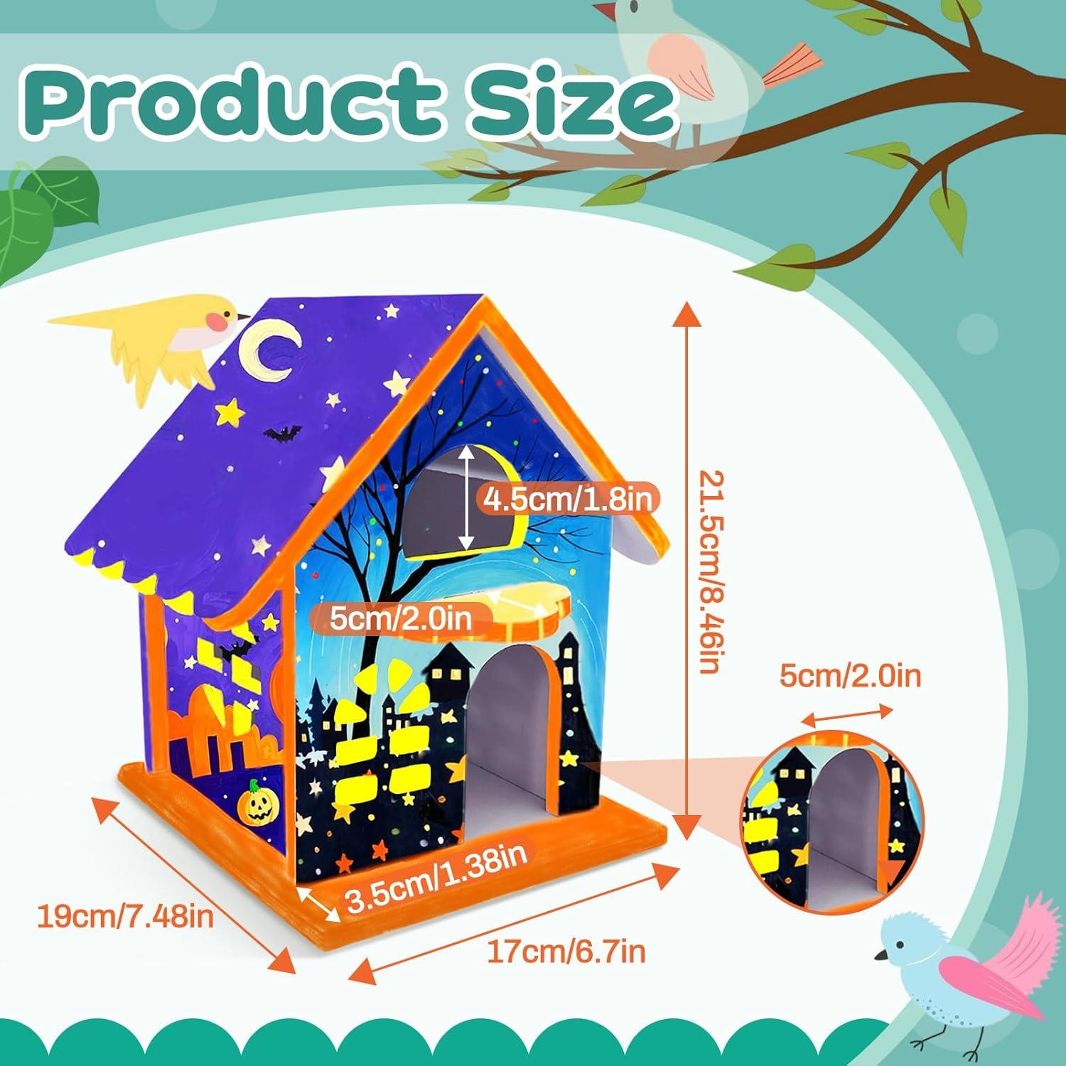 Kit Casa para Aves DIY XUSHASHA - 19 x 22.5 x 21.5 cm