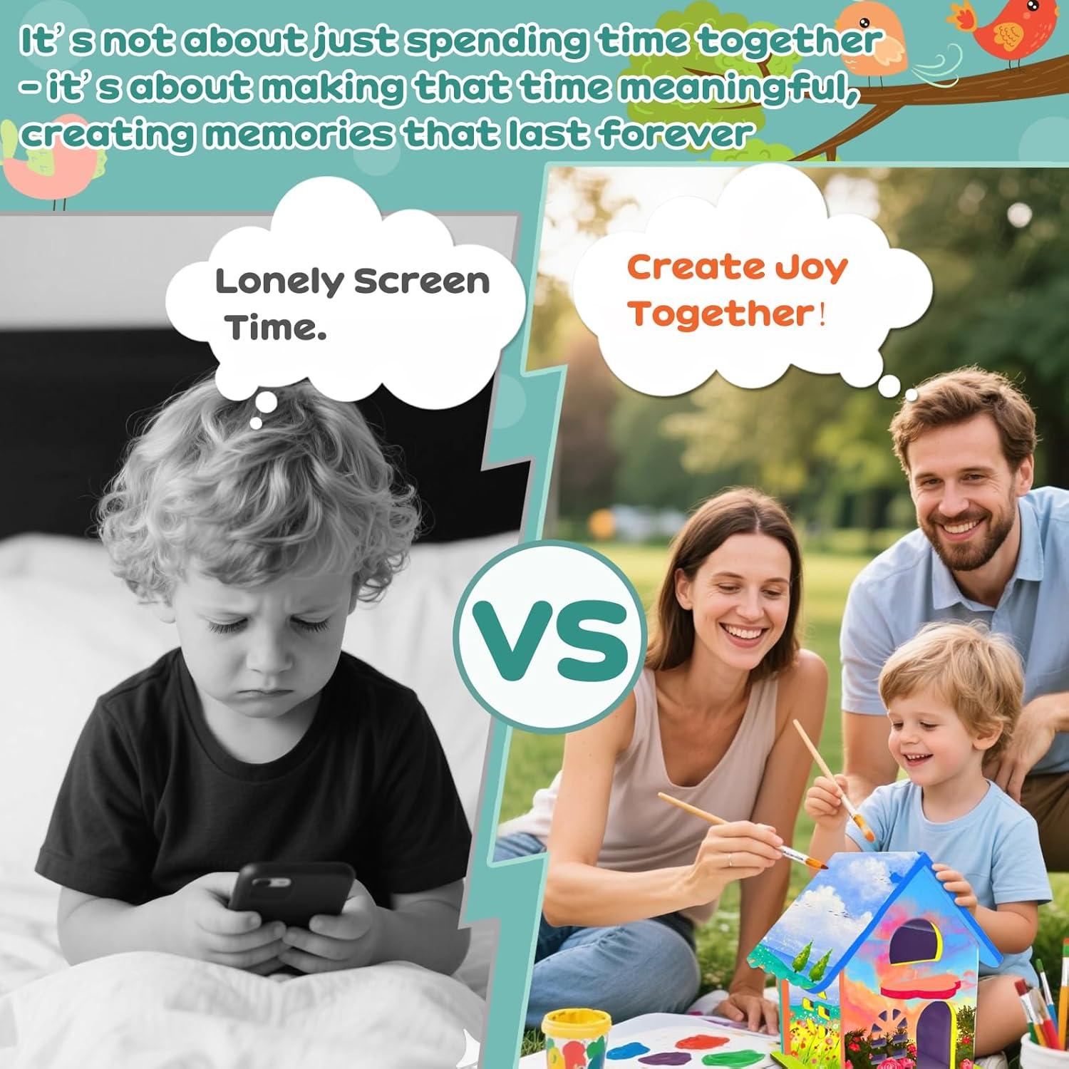 Kit Casa para Aves DIY XUSHASHA - 19 x 22.5 x 21.5 cm