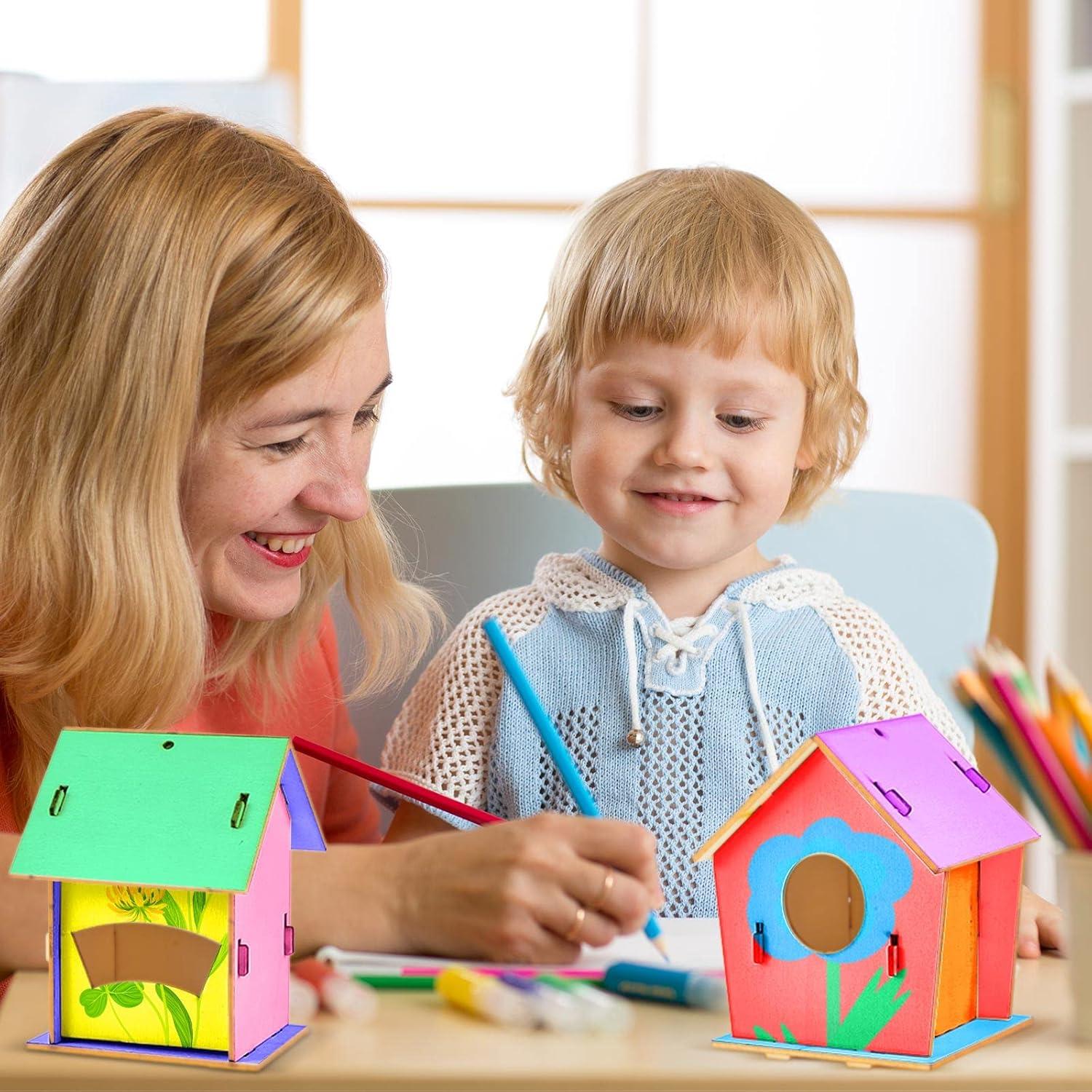 Kits de Casas de Aves de Madera Juexica 15 Pcs DIY 30x25 cm