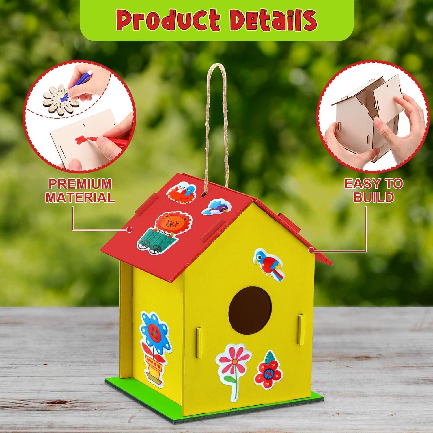 Kit de Manualidades Tuanse 107 Piezas Casa de Pájaros DIY