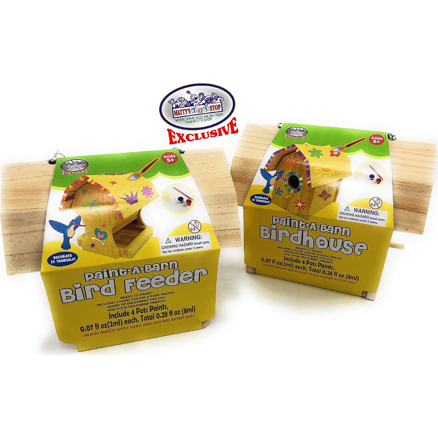 Conjunto de Casa de Pájaros y Comedero Matty's Toy Stop