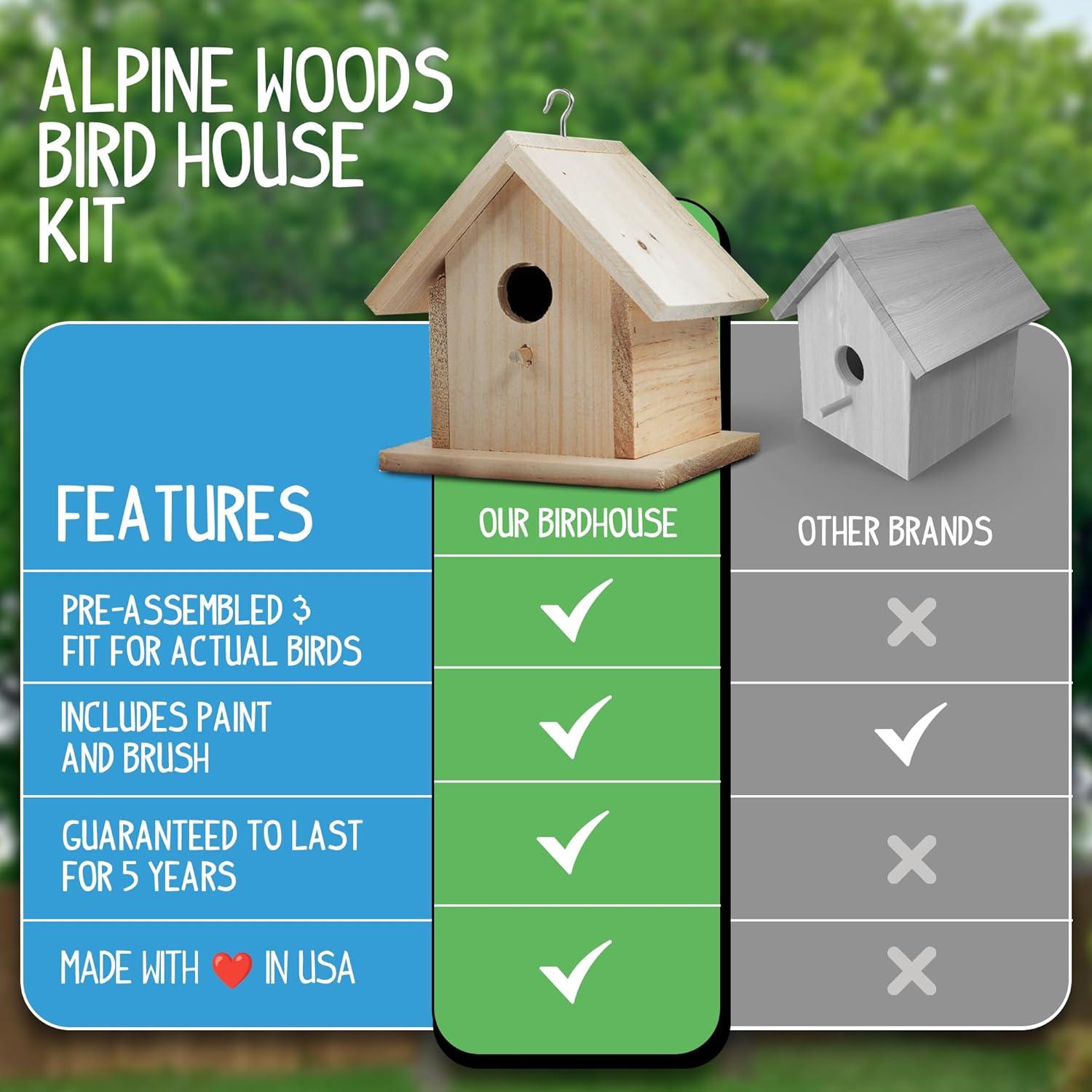 Kit de Manualidades Casa para Aves Alpine Woods 15x15cm