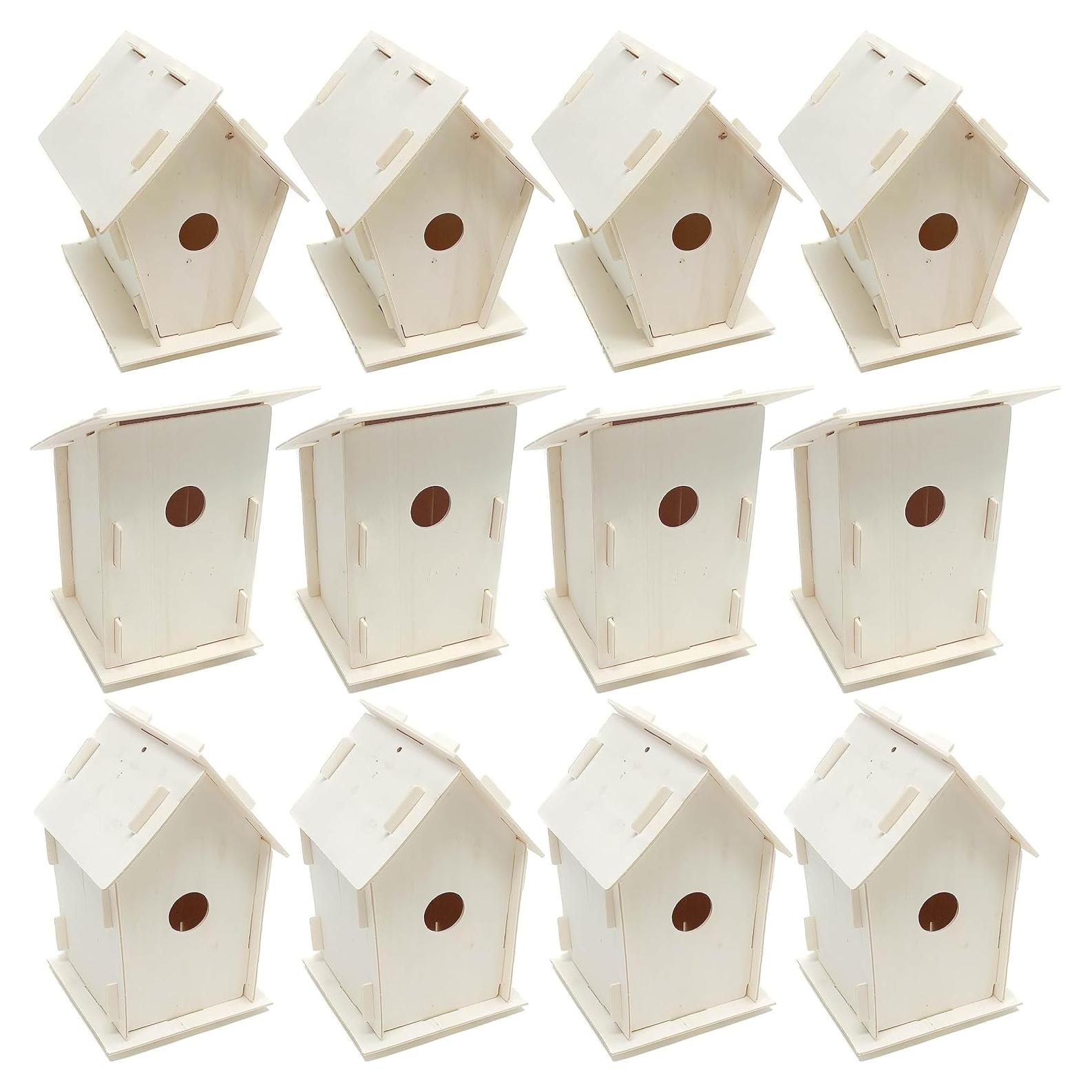 Kit de Manualidades Casa de Pájaro de Madera Podzly - 12 Piezas