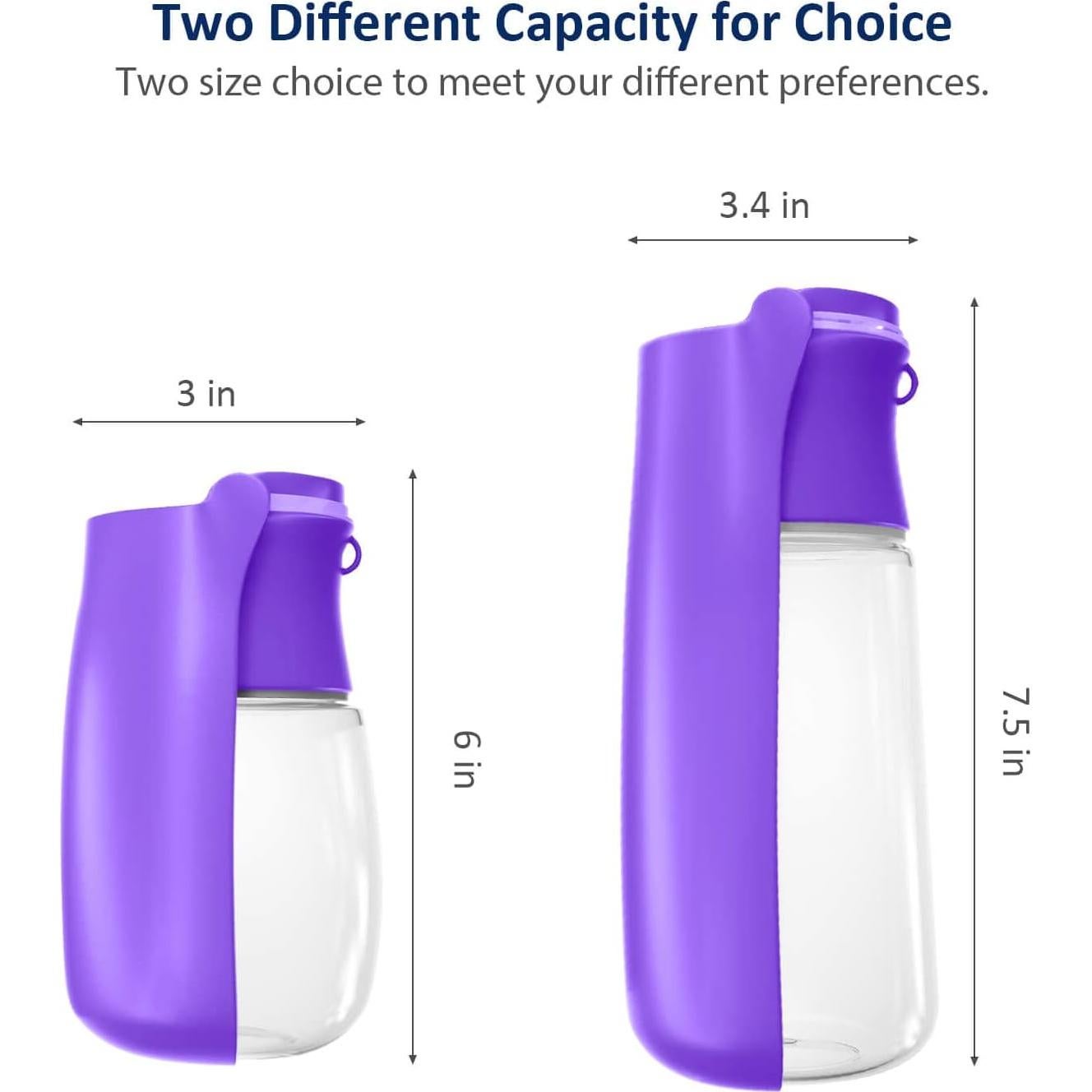 Botella de Agua Plegable WePet 350ml para Perros a Prueba de Fugas