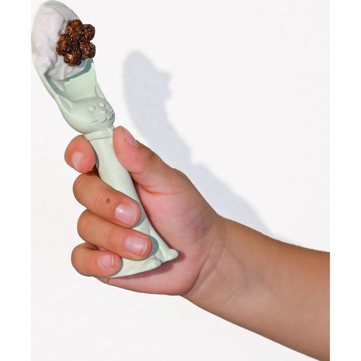 Utensilios para Niños Spoon la la - 2 Piezas Verde Menta
