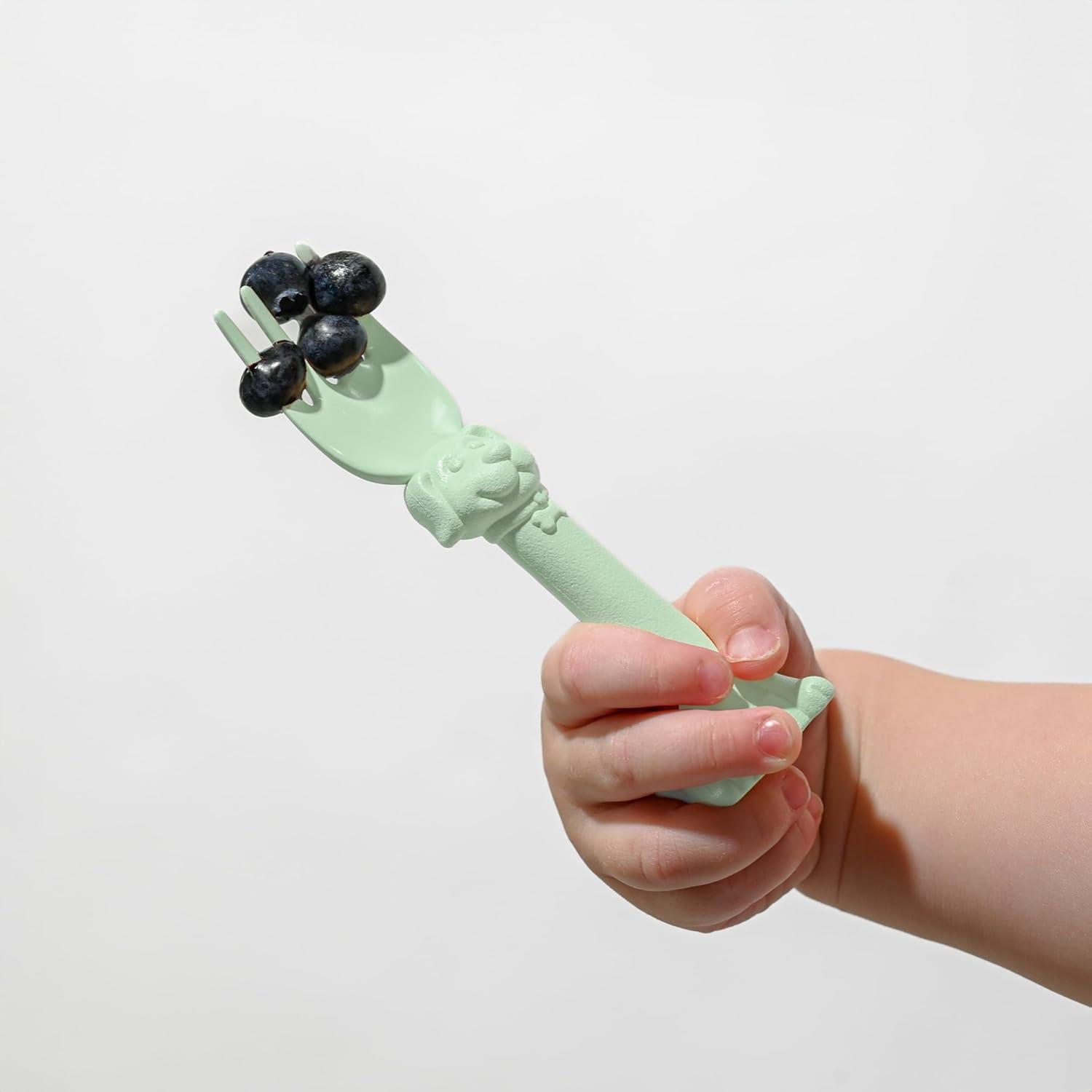 Utensilios para Niños Spoon la la - 2 Piezas Verde Menta