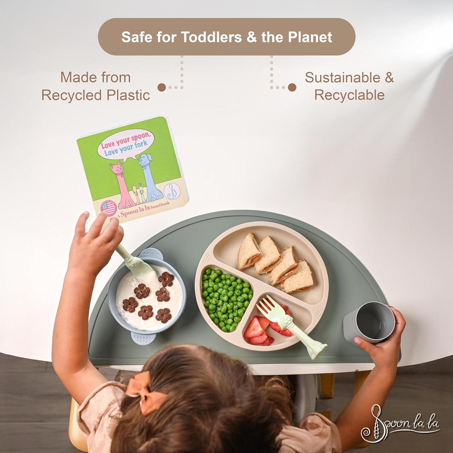 Utensilios para Niños Spoon la la - 2 Piezas Verde Menta