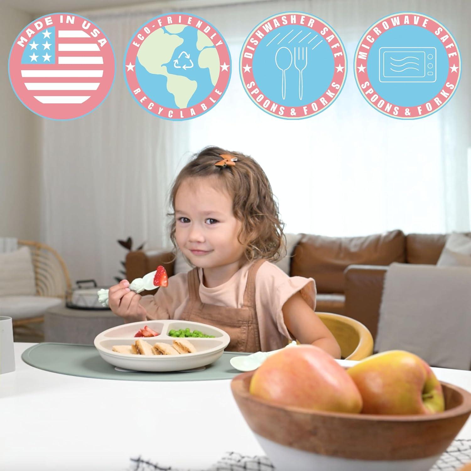 Utensilios para Niños Spoon la la - 2 Piezas Verde Menta