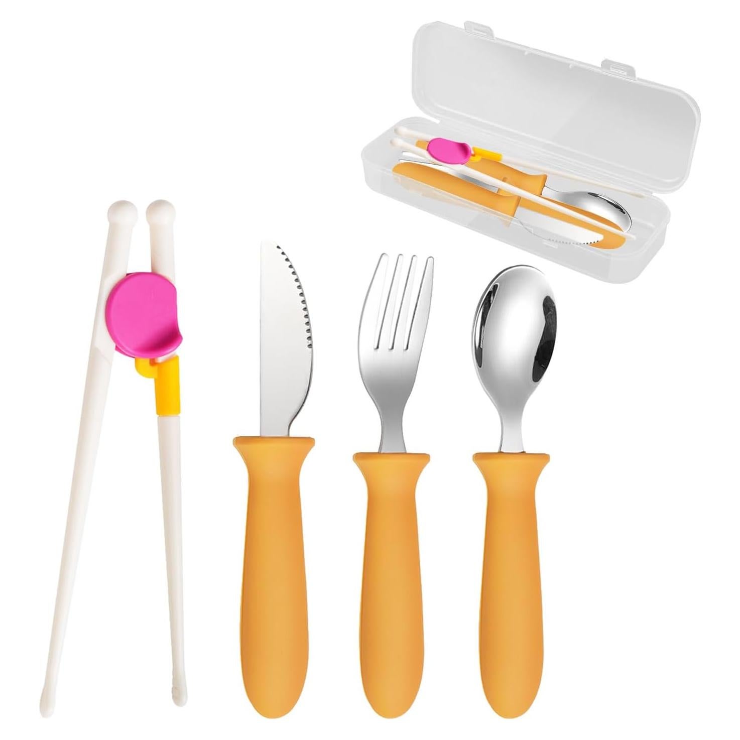 Utensilios para Niños BOVELLA - Set 4 Piezas Acero Inoxidable