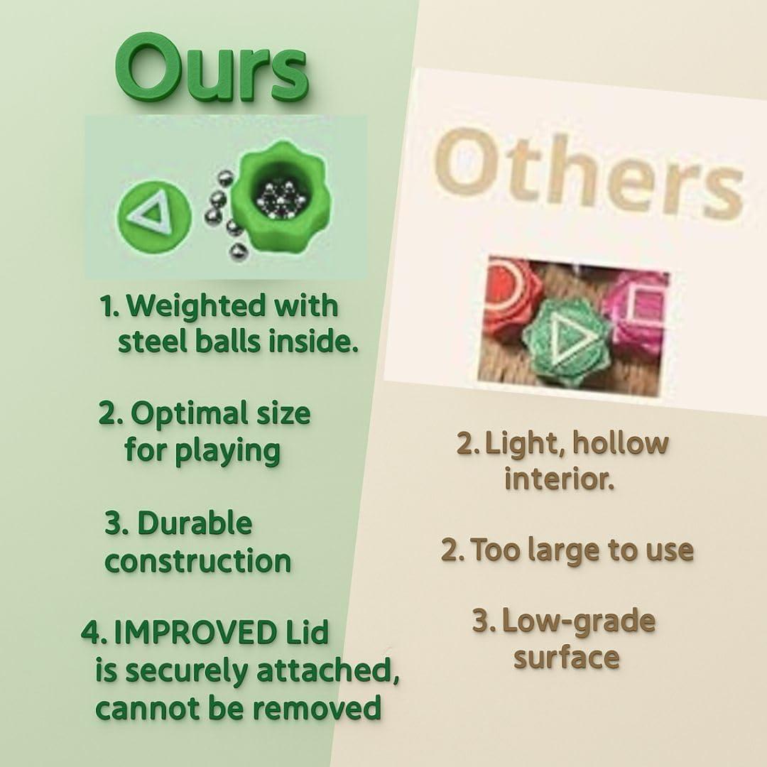 Juego de Gonggi Coreano Tradicional con 5 Canicas Coloridas