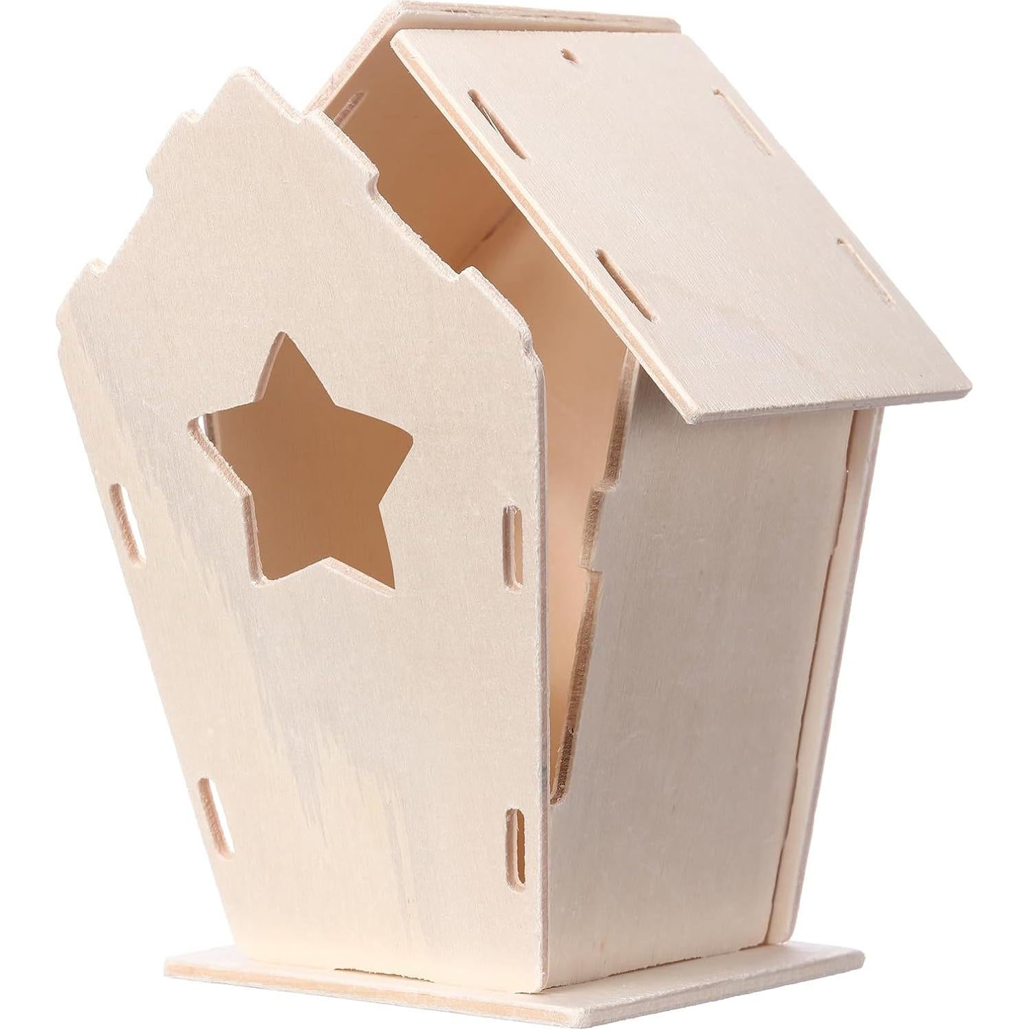 Kit de Casa para Pájaros de Madera DIY Outus 24 Piezas