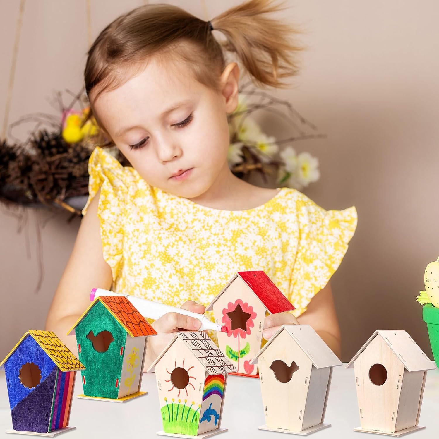 Kit de Casa para Pájaros de Madera DIY Outus 24 Piezas