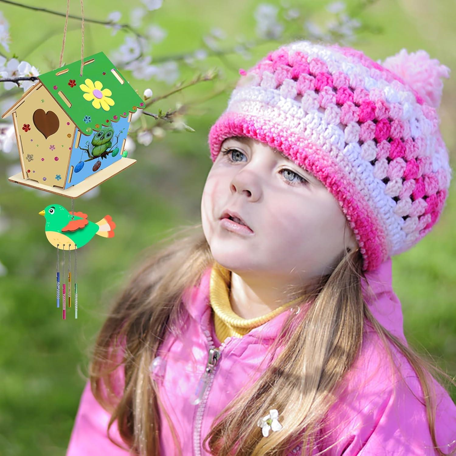 Kit de Manualidades Fennoral Casa de Pájaros Madera 12 Piezas