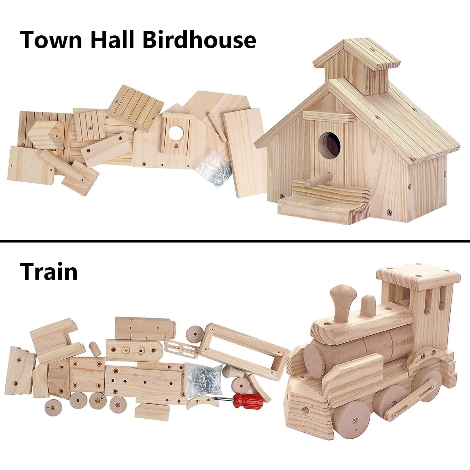 Kit de Carpintería Kraftic para Niños - 35 Piezas DIY Madera