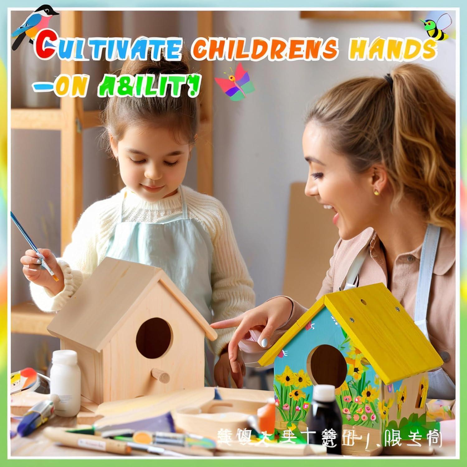 Kit de Casa para Aves de Madera DIY Dejila - 4 Piezas