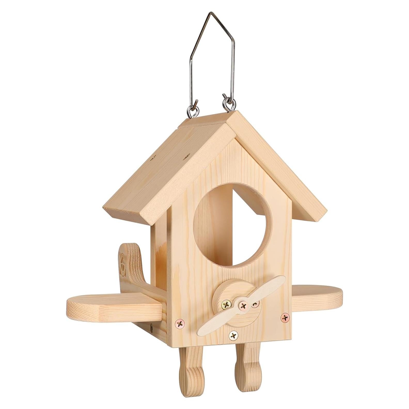 Kit Comedero para Aves SISTERBIRD de Madera, DIY Colgante