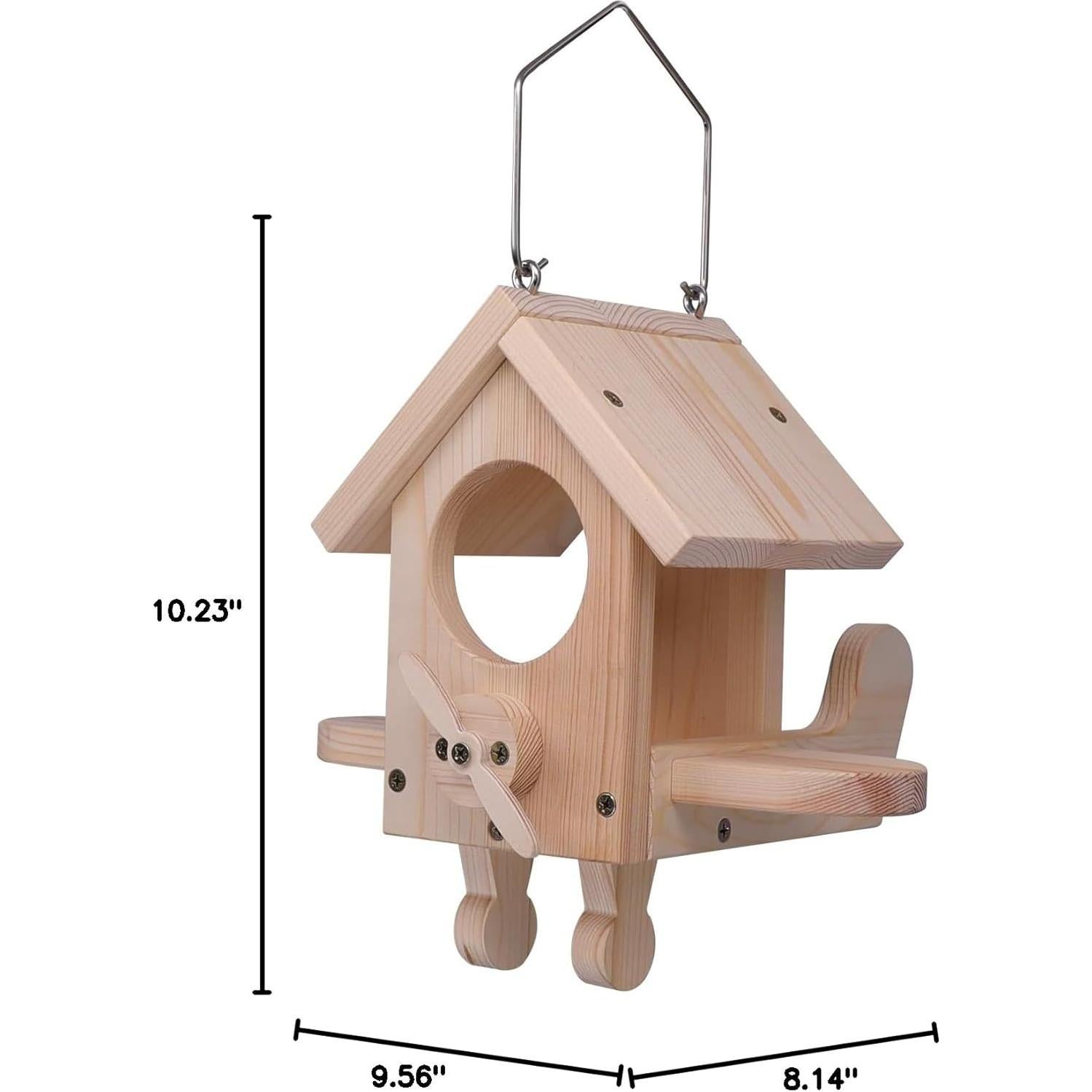 Kit Comedero para Aves SISTERBIRD de Madera, DIY Colgante