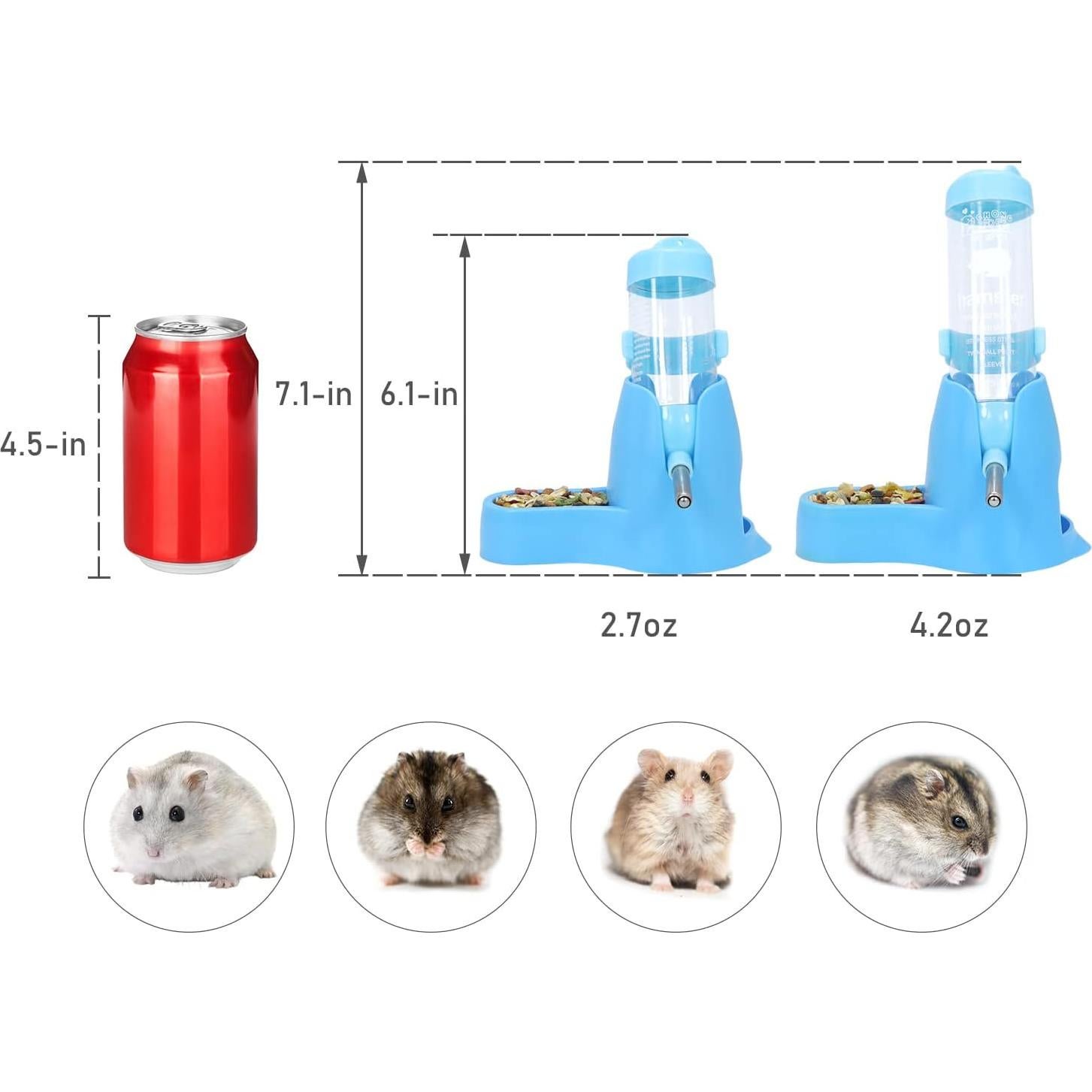 Botella de Agua Colgante 80ML Wontee para Hámster y Erizo