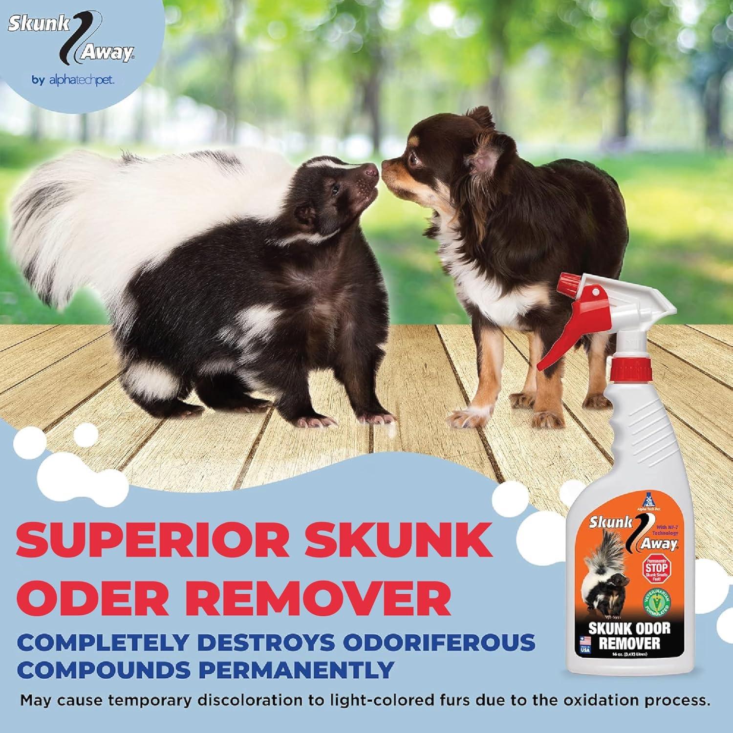 Skunk Away | Removedor de Olores a Zorrillo 473ml | Alpha Tech Pet