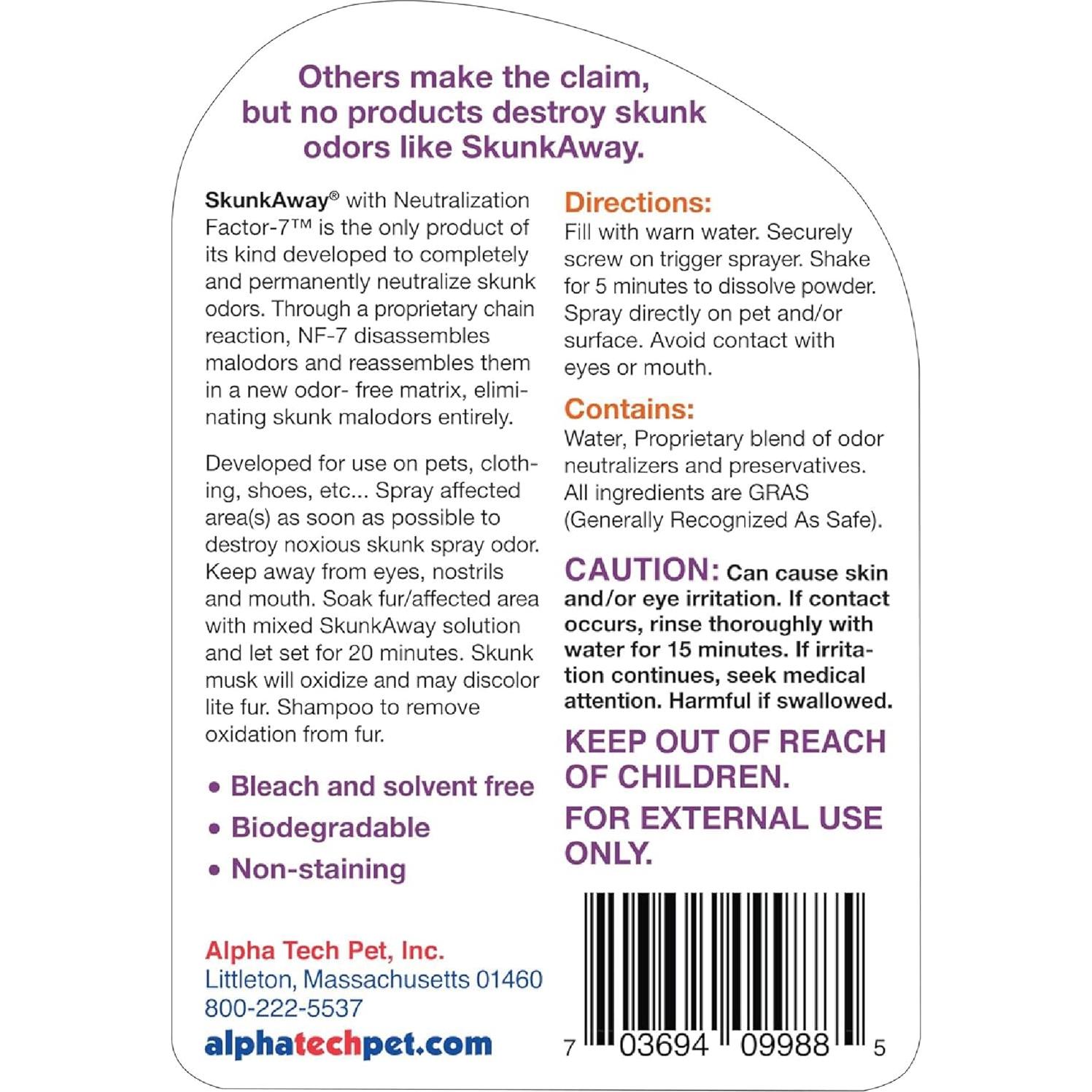 Skunk Away | Removedor de Olores a Zorrillo 473ml | Alpha Tech Pet