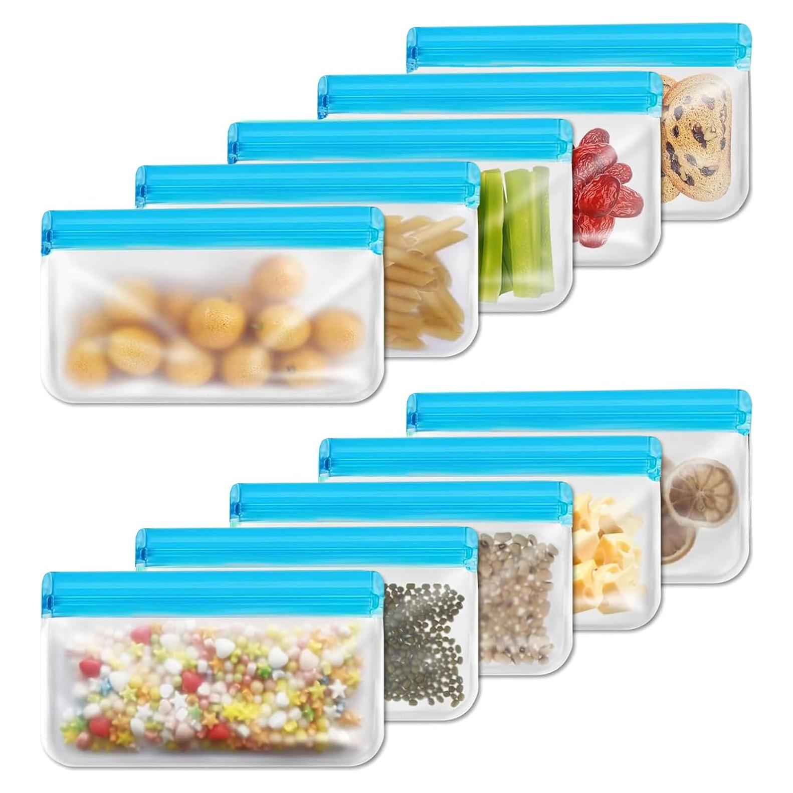 Bolsas de Snack Reutilizables SHUCHUANG 10 Piezas PEVA