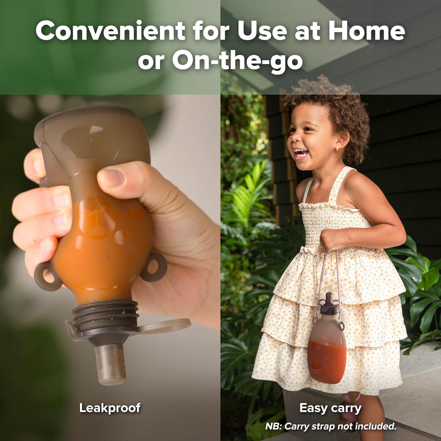 Bolsa de Silicona Reutilizable Haakaa Happii Bear 170g - 2 Unidades