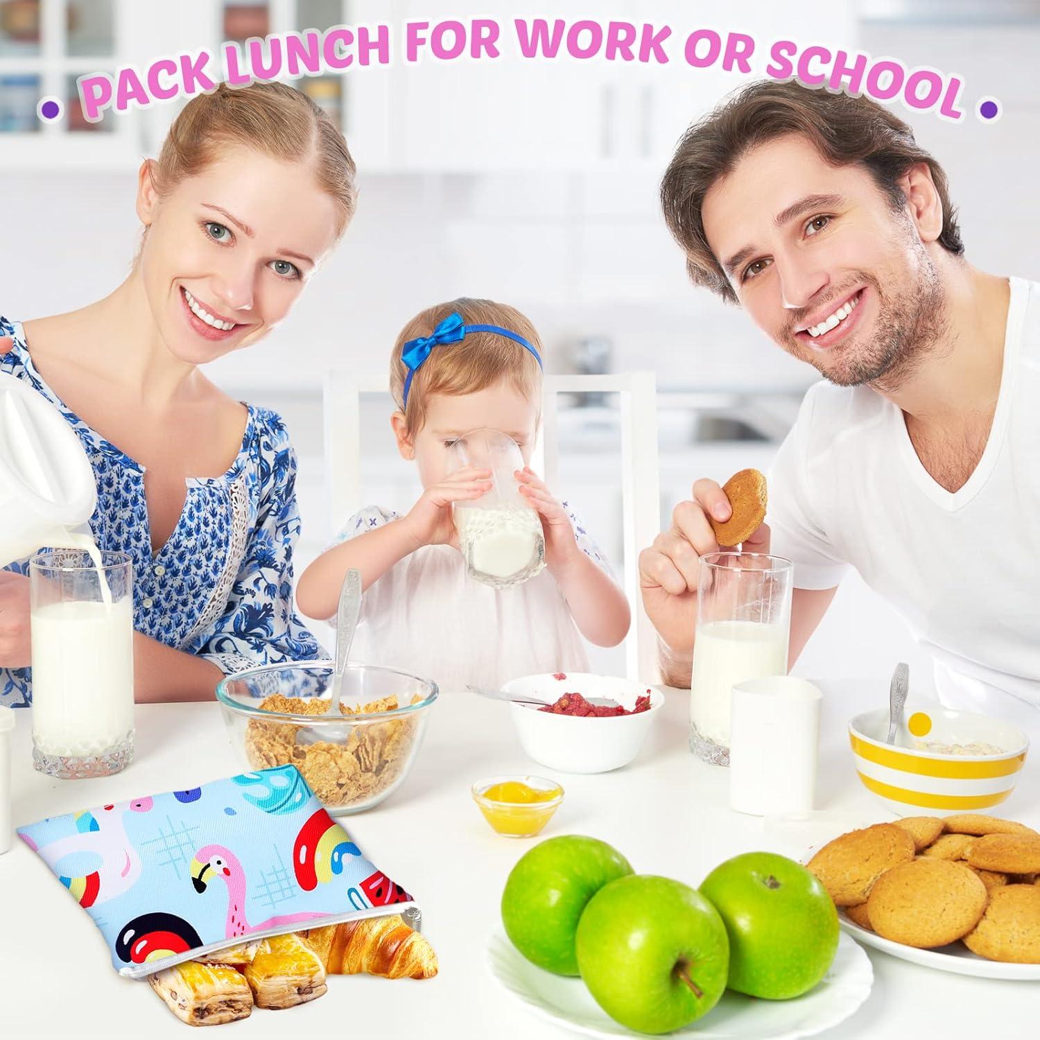 6 Bolsas Reutilizables para Snacks Chumia 18x18 cm Cartoon