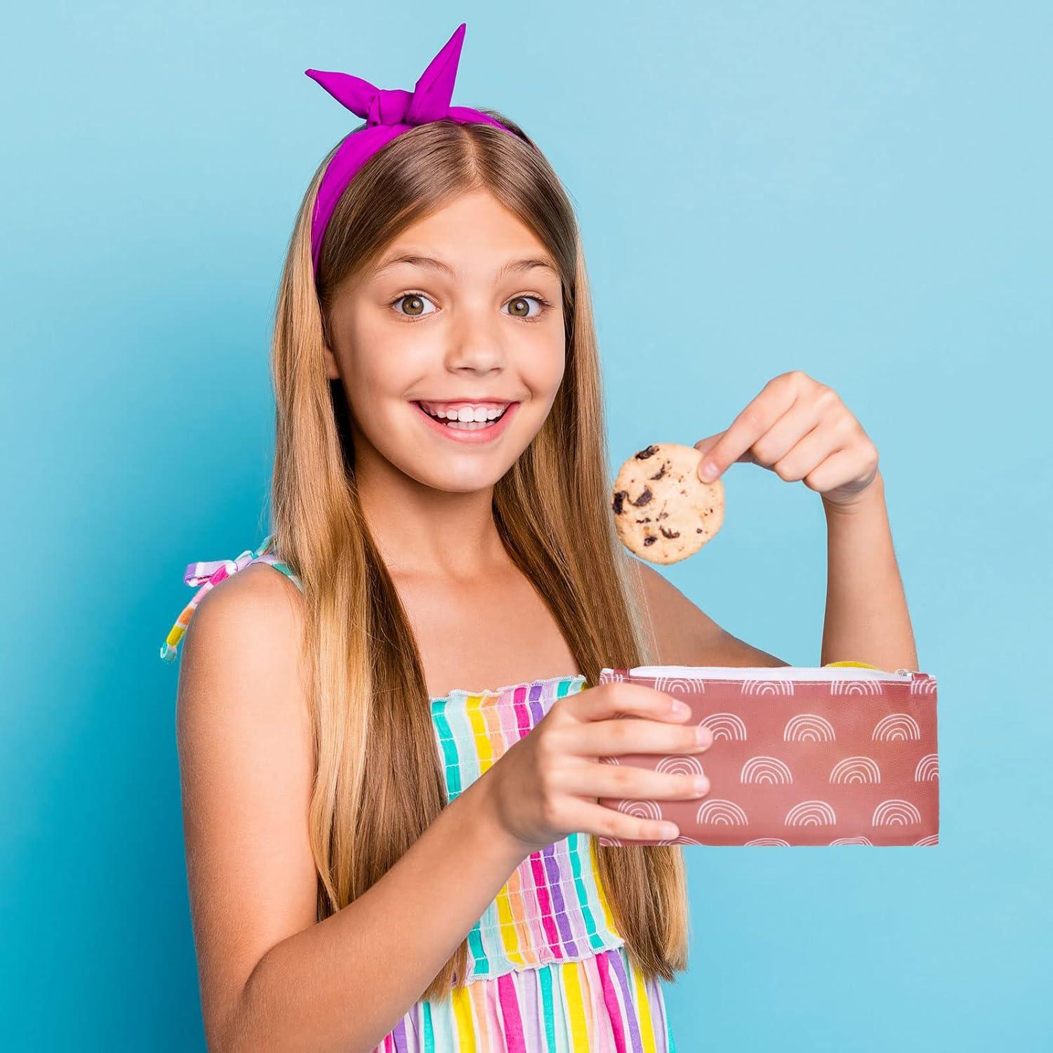 6 Bolsas Reutilizables Oudain para Snacks y Sándwiches 9x18cm