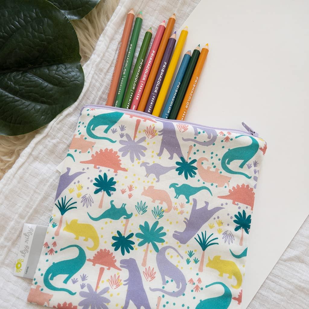 Bolsa de Snack Reutilizable Itzy Ritzy 17.78 cm Dinosaurio Púrpura
