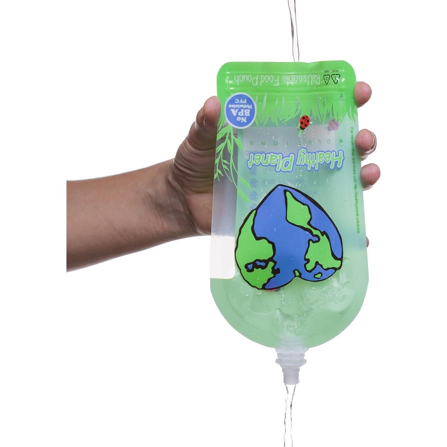 Bolsas de Comida Reutilizables Healthy Planet 6 Unidades 1.7L