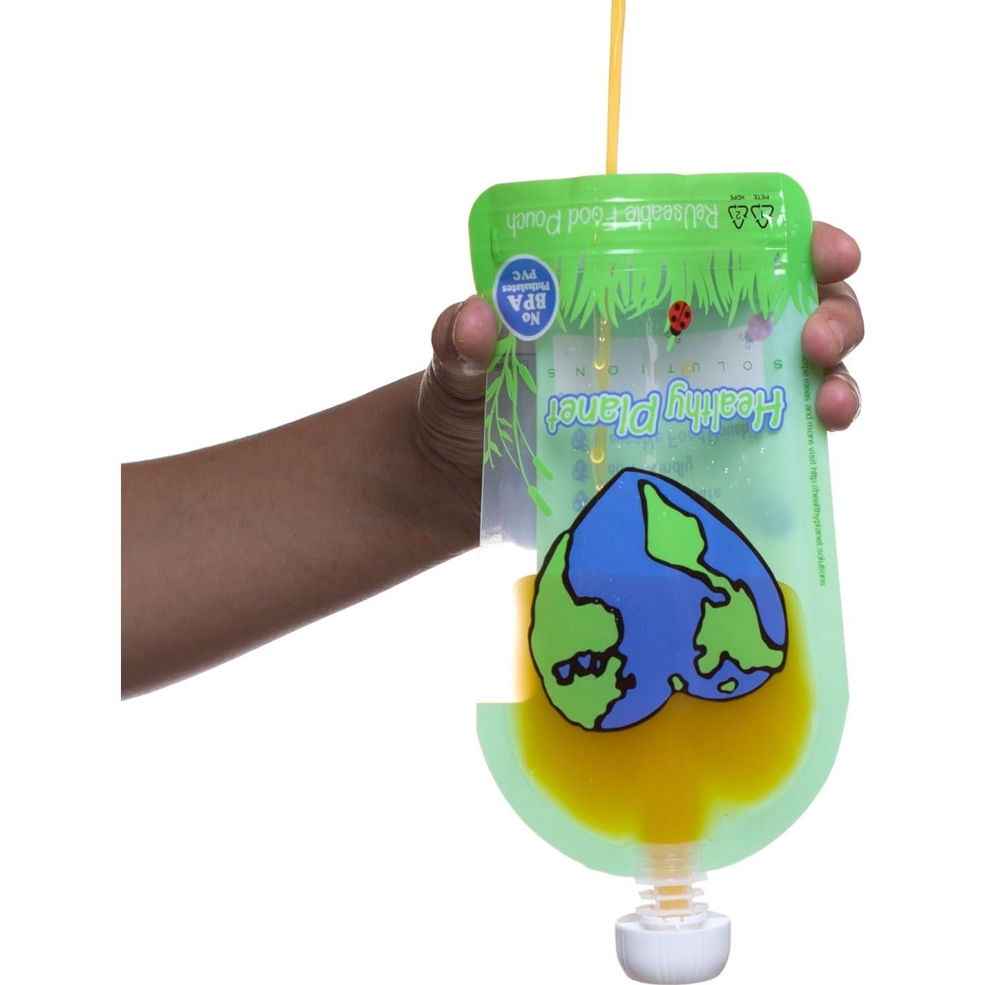 Bolsas de Comida Reutilizables Healthy Planet 6 Unidades 1.7L