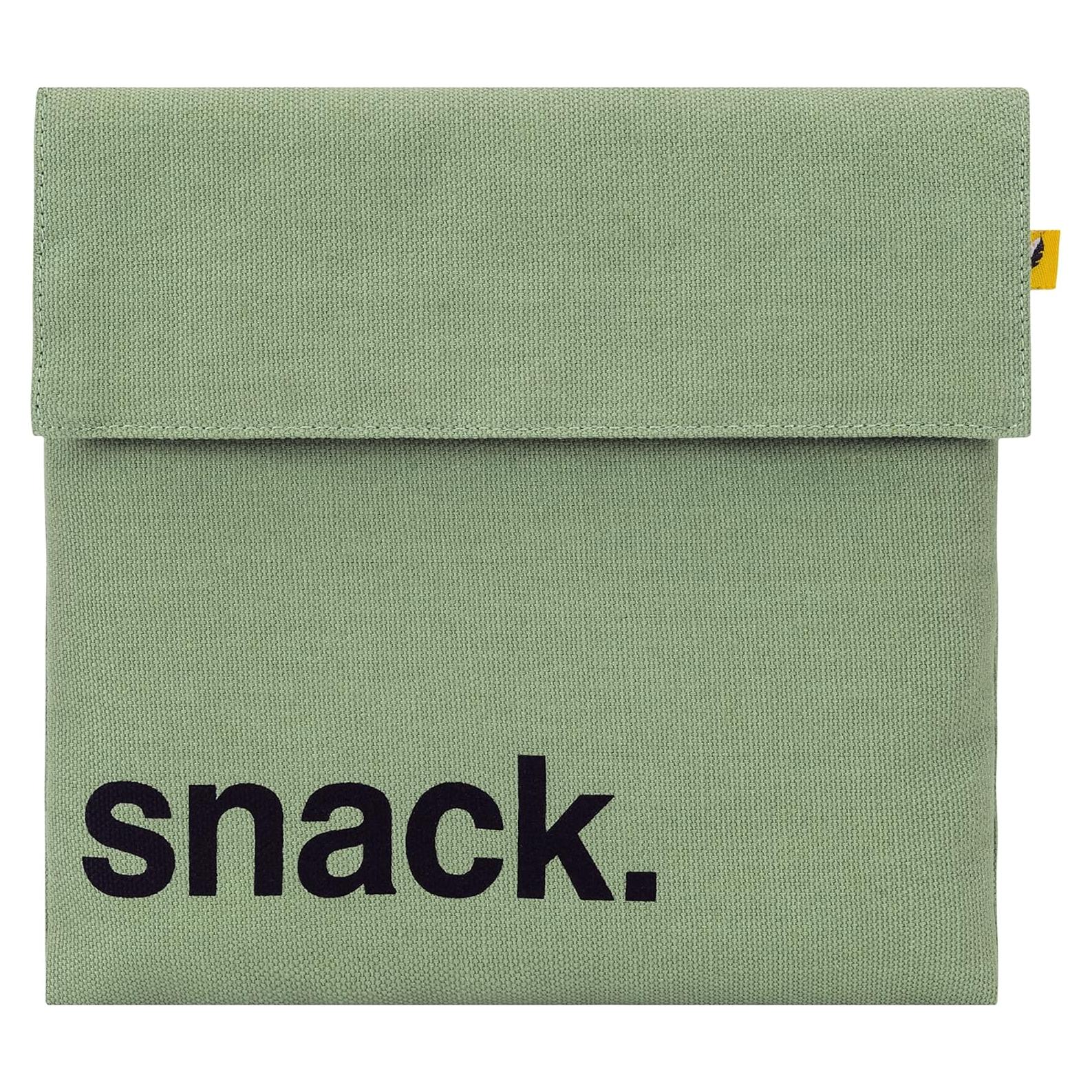 Bolsa Reutilizable para Snacks Fluf Flip Snack Musgo 17.8x19.1cm