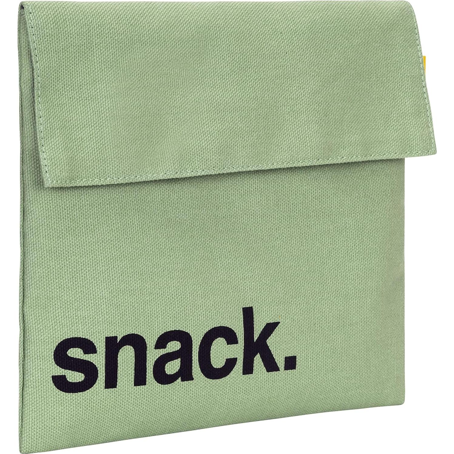 Bolsa Reutilizable para Snacks Fluf Flip Snack Musgo 17.8x19.1cm