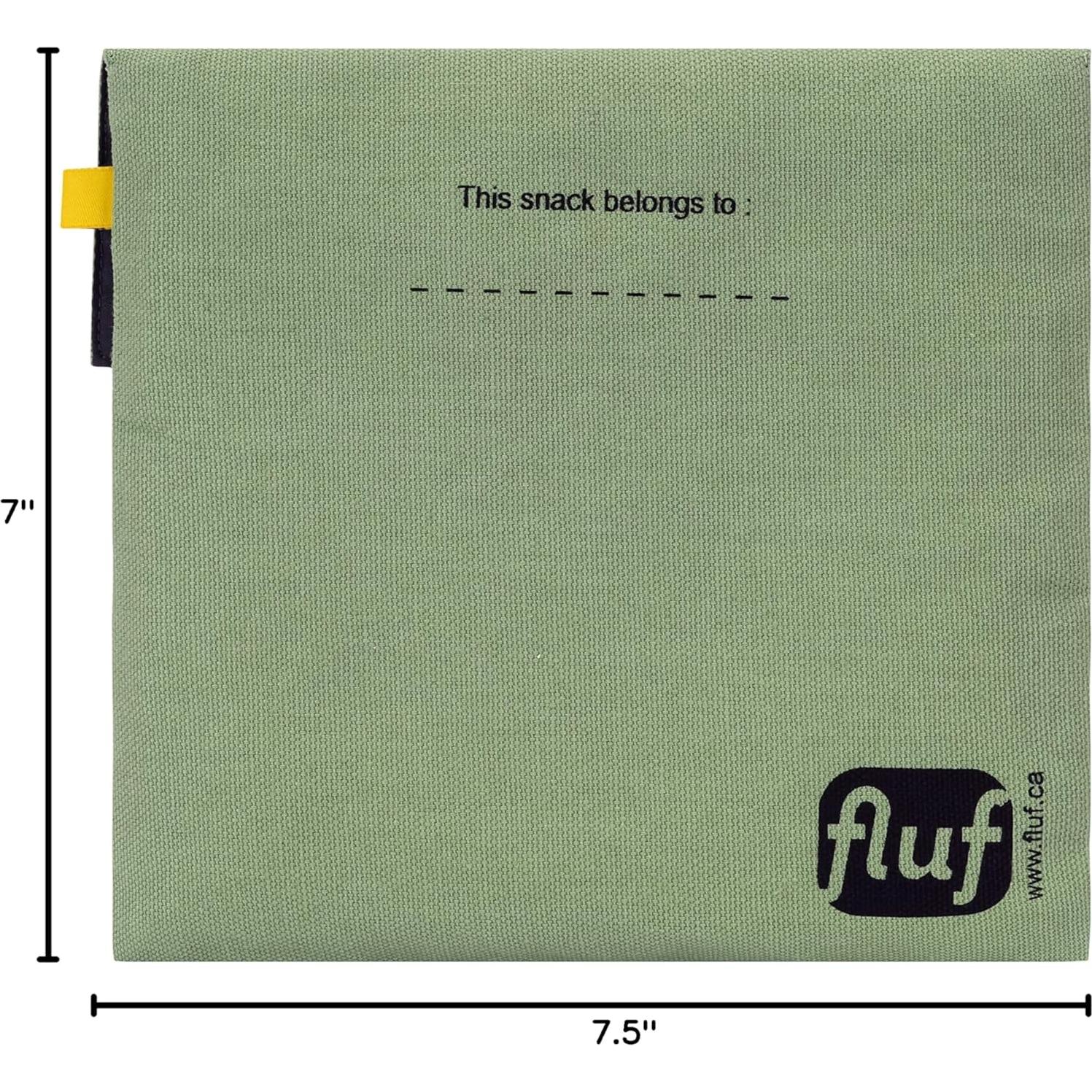 Bolsa Reutilizable para Snacks Fluf Flip Snack Musgo 17.8x19.1cm