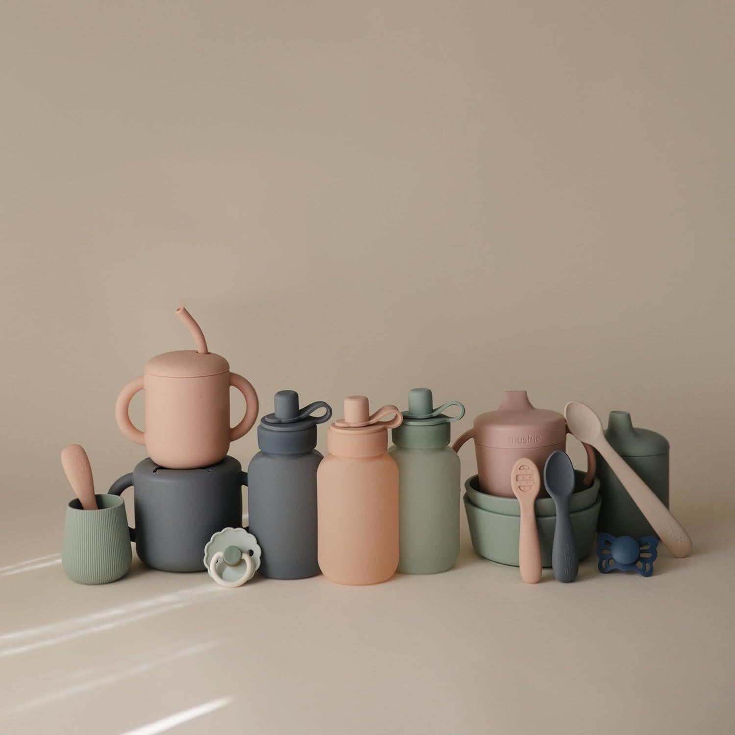 Bolsas de Puré de Silicona Mushie 2-Pack 147.86 mL Azul