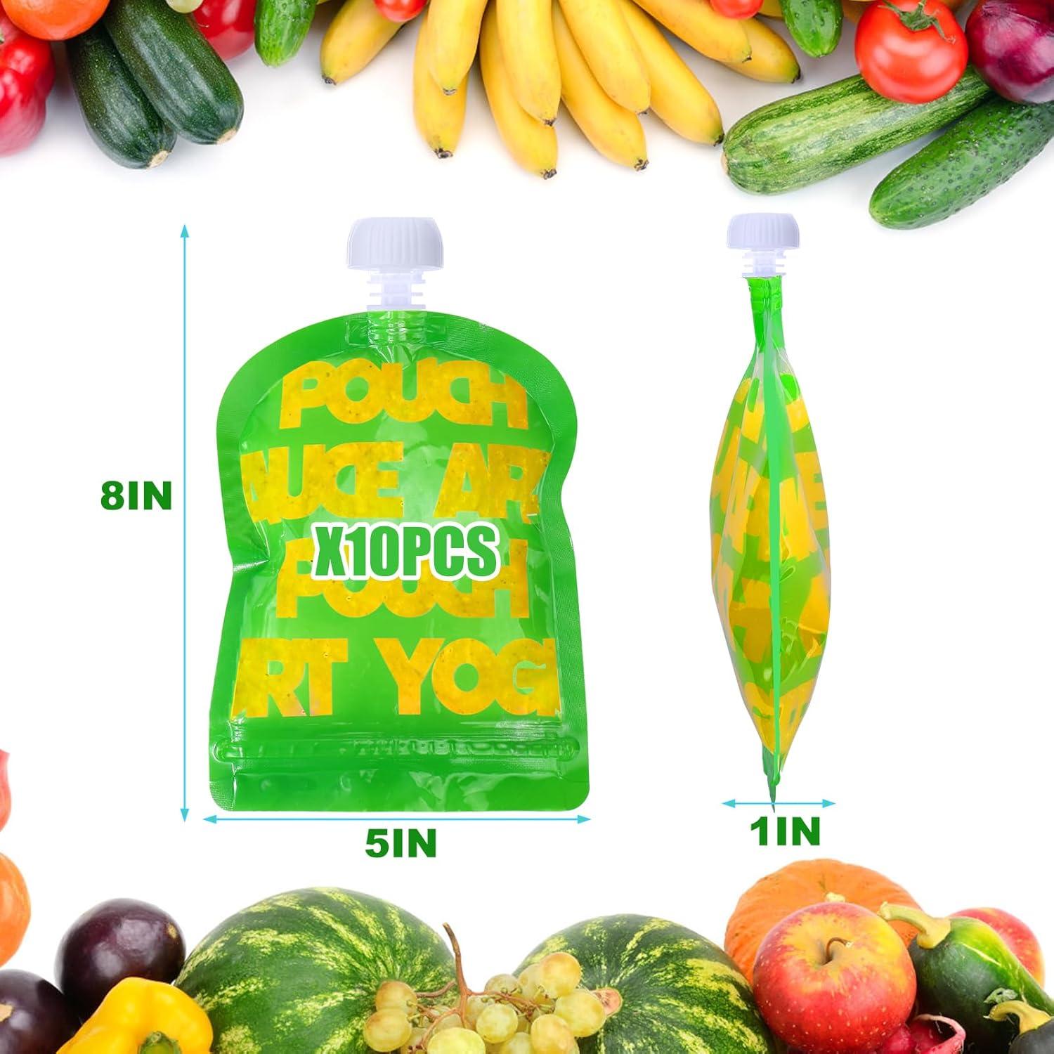 Bolsas Reutilizables Palksky para Puré de Comida 10PCS