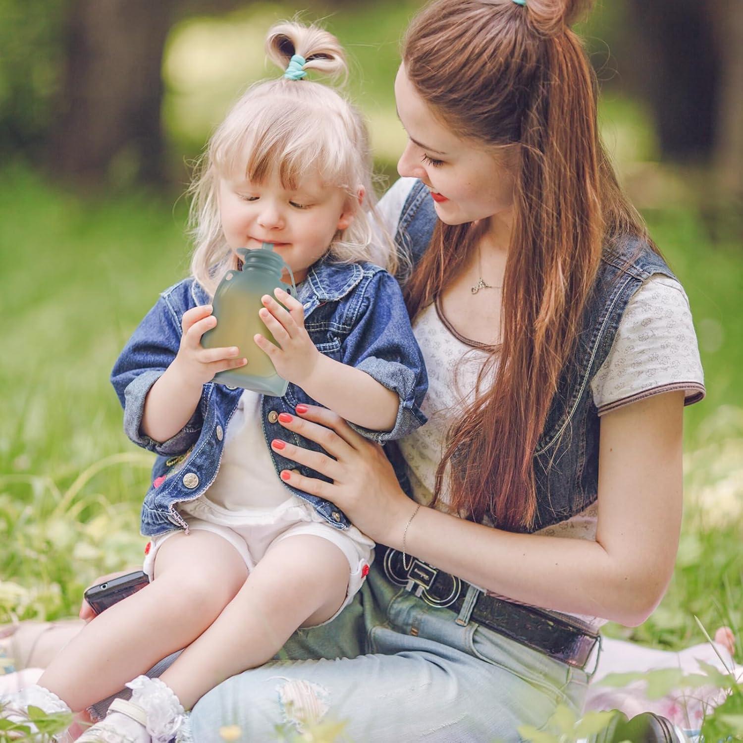 Bolsas de Comida para Bebés Reutilizables 148 ml - 4 Piezas Silicona