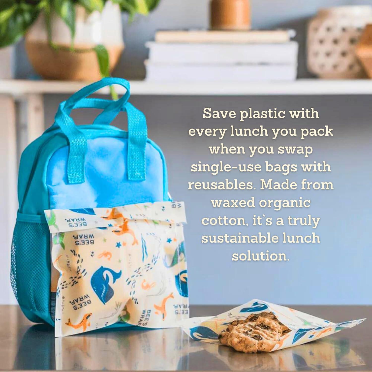 Envolturas de Cera de Abeja Veganas 2PK - Sándwich y Snack