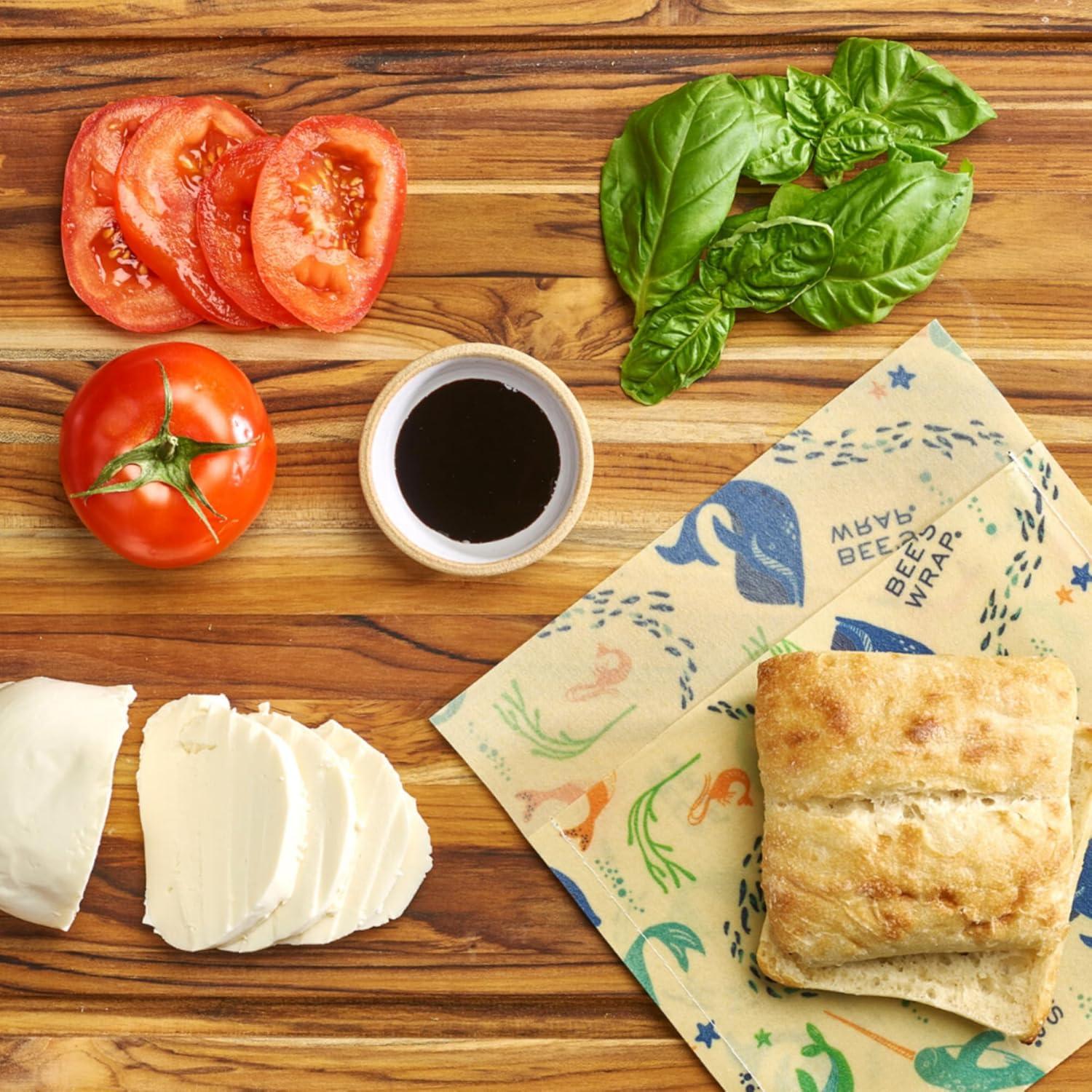 Envolturas de Cera de Abeja Veganas 2PK - Sándwich y Snack