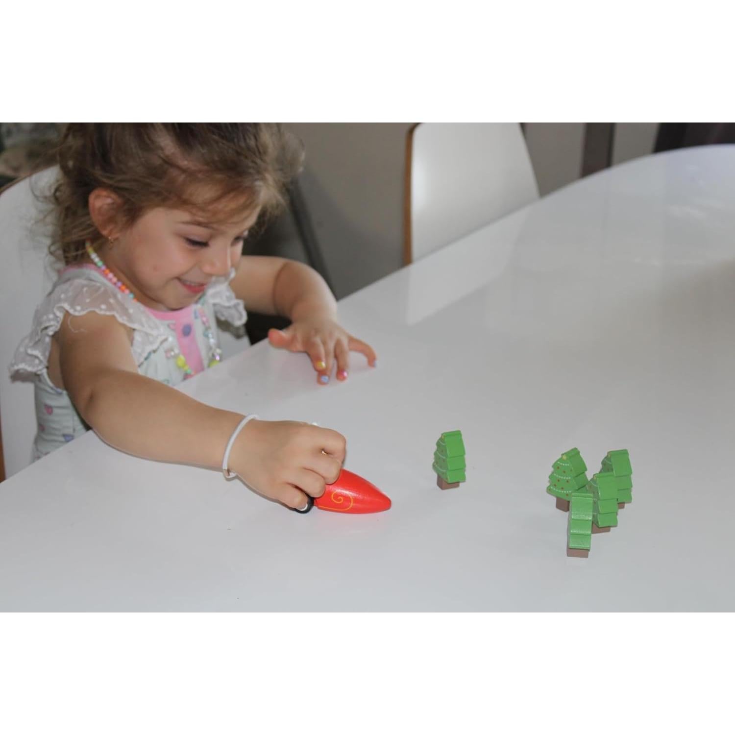 Juego de Bolos de Madera Jack Rabbit 6 Piezas Navidad