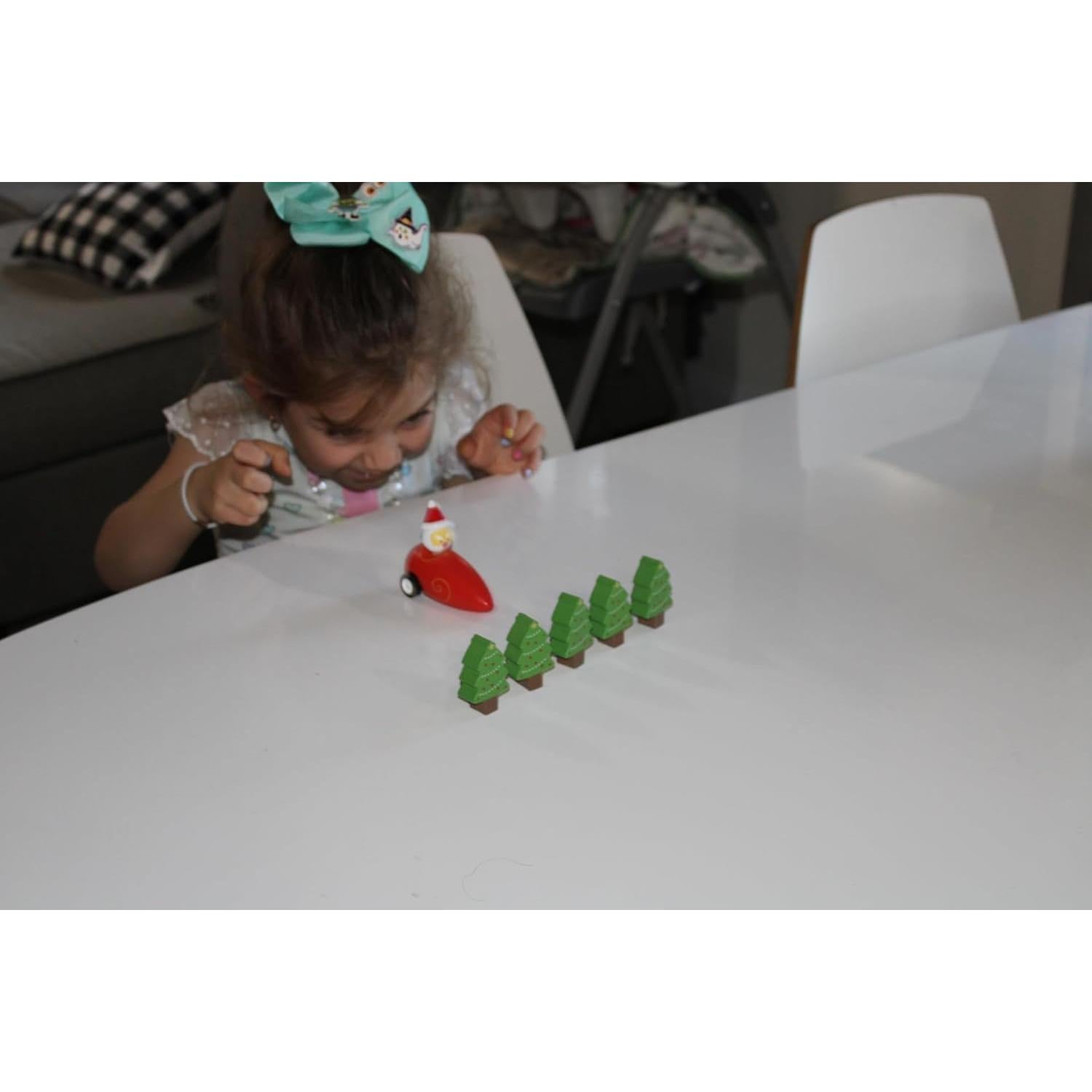 Juego de Bolos de Madera Jack Rabbit 6 Piezas Navidad